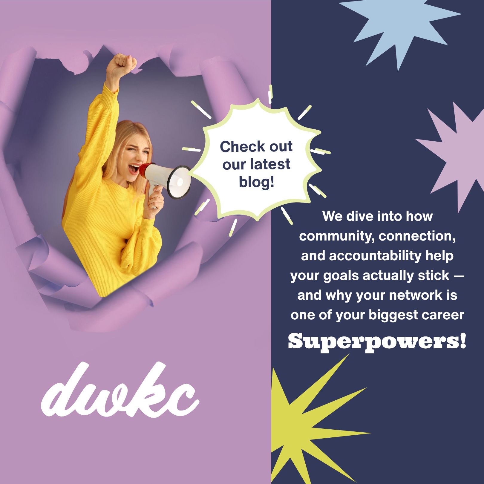 โจ ๐ก๐ฒ๐ ๐ฏ๐น๐ผ๐ด ๐ถ๐ ๐น๐ถ๐๐ฒ! โจ
As you think about your goals for 2026, hereโs a reminder we all need:
๐ ๐ฌ๐ผ๐ ๐ฑ๐ผ๐ปโ๐ ๐ต๐ฎ๐๐ฒ ๐๐ผ ๐ฑ๐ผ ๐ถ๐ ๐ฎ๐น๐ผ๐ป๐ฒ.
Whatโs one goal youโre setting for the year ahead?
#DWKC #WomenInDigital #CareerGoals #ProfessionalGrowth #CommunityMatters