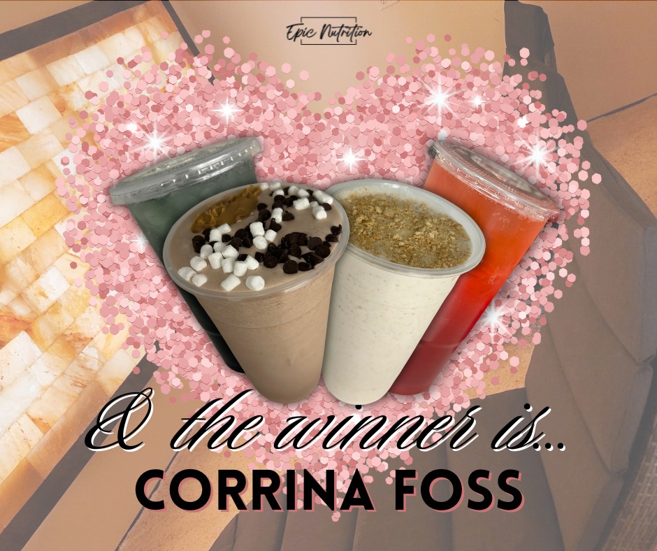 💘✨ EPIC VALENTINE’S WINNER ALERT ✨💘
Cue the confetti… because our Valentine’s Date for Two winner is…
🎉 CORRINA FOSS! 🎉
You just scored the ultimate feel-good date:
🥤 2 Shake & Tea Combos
🧂 A dreamy, relaxing Salt Room session for two
Corrina, swing by the shop to claim your EPIC date!
We can’t wait to celebrate you, snap a winner pic, and spread all the love! 💕📸
THANK YOU to everyone who liked, shared, and tagged their favorite person. You made this giveaway extra magical… and trust us, more EPIC fun is coming soon 👀✨
Stay tuned, Epic Fam! ❤️