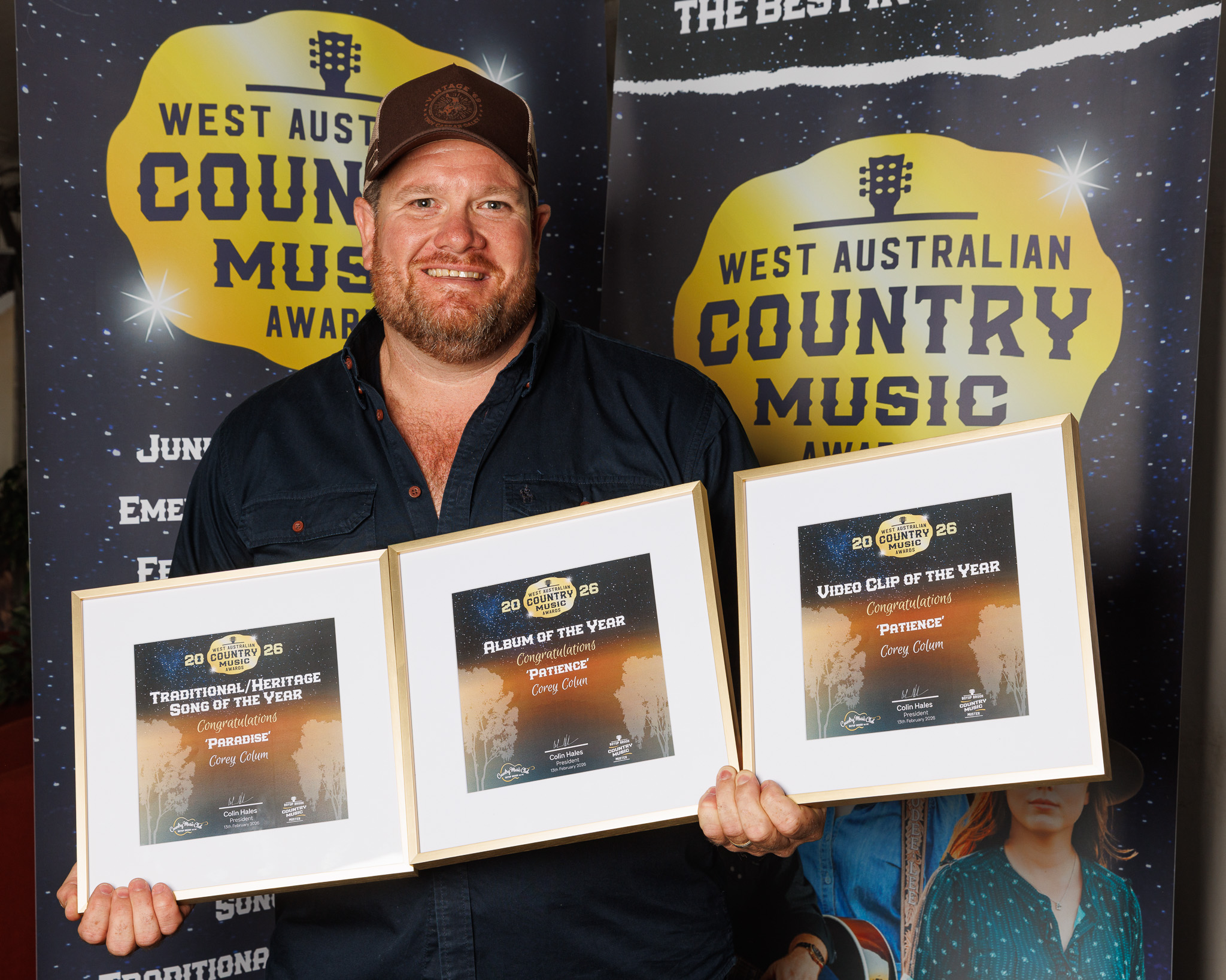 What a night for WA country music on Friday 13th of February
Here are your 2026 WA Country Music Award winners…
🏆 Imogen Whyte – WACMA Junior Artist of the Year
🏆 Amberley Maryellen – WACMA Emerging Artist of the Year
🏆 Dave Kent & Luke O’Shea – Open Songwriter of the Year (Honky Tonk Dreams)
🏆 Corey Colum – Traditional / Heritage Song of the Year (Paradise)
🏆 Adele Oliver – Alt Country Song of the Year (Angel)
🏆 Phil Walleystack – Contemporary Country Song of the Year (On the Rock – Ginnunging bo chant)
🏆 Helen Townsend – Female Artist of the Year
🏆 Shannon Smith – Male Artist of the Year
🏆 The Little Lord Street Band – Group / Duo of the Year
🏆 Adele Oliver – EP of the Year (To Home & Heartbreak)
🏆 Corey Colum – Album of the Year (Patience)
🏆 Corey Colum – Video Clip of the Year (Patience)
🏆 Sally Jane – People’s Choice Award
Huge congratulations to every finalist and winner. The depth of talent in WA continues to blow us away.
Country music is alive and thriving in Western Australia 💫