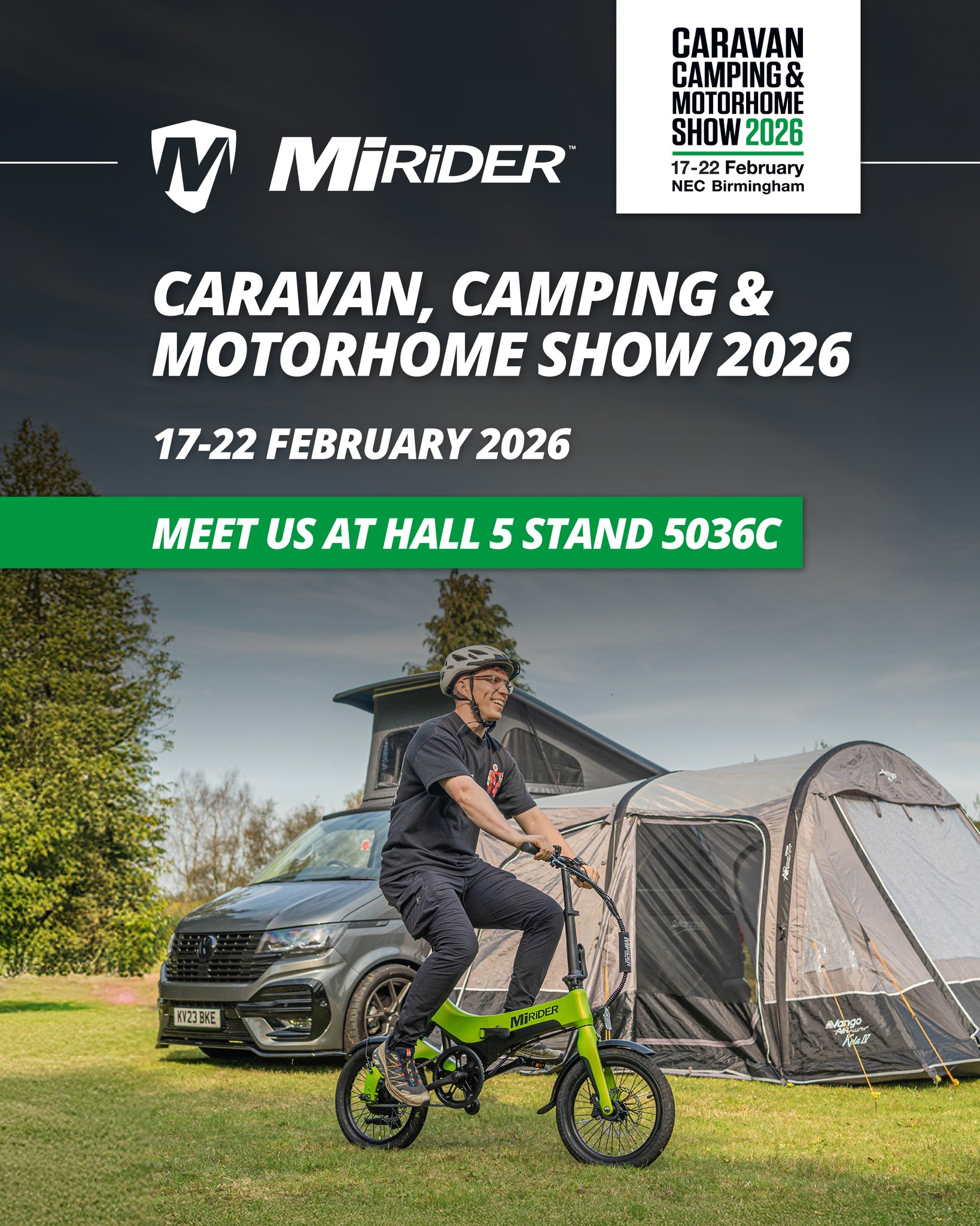 Birmingham NEC here we come!
It's a busy week ahead for the team, and we cannot wait to be back in the NEC to meet Mi-curious folks, members of the Community, and those show attendees who may never have come across our range of British-built compact folding ebikes to date.
Always a packed show with some of the best kit in the leisure market on show, please be sure to come and say hello in Hall 5.
#mirider #ebike #jointhefold #familybusinessgroup