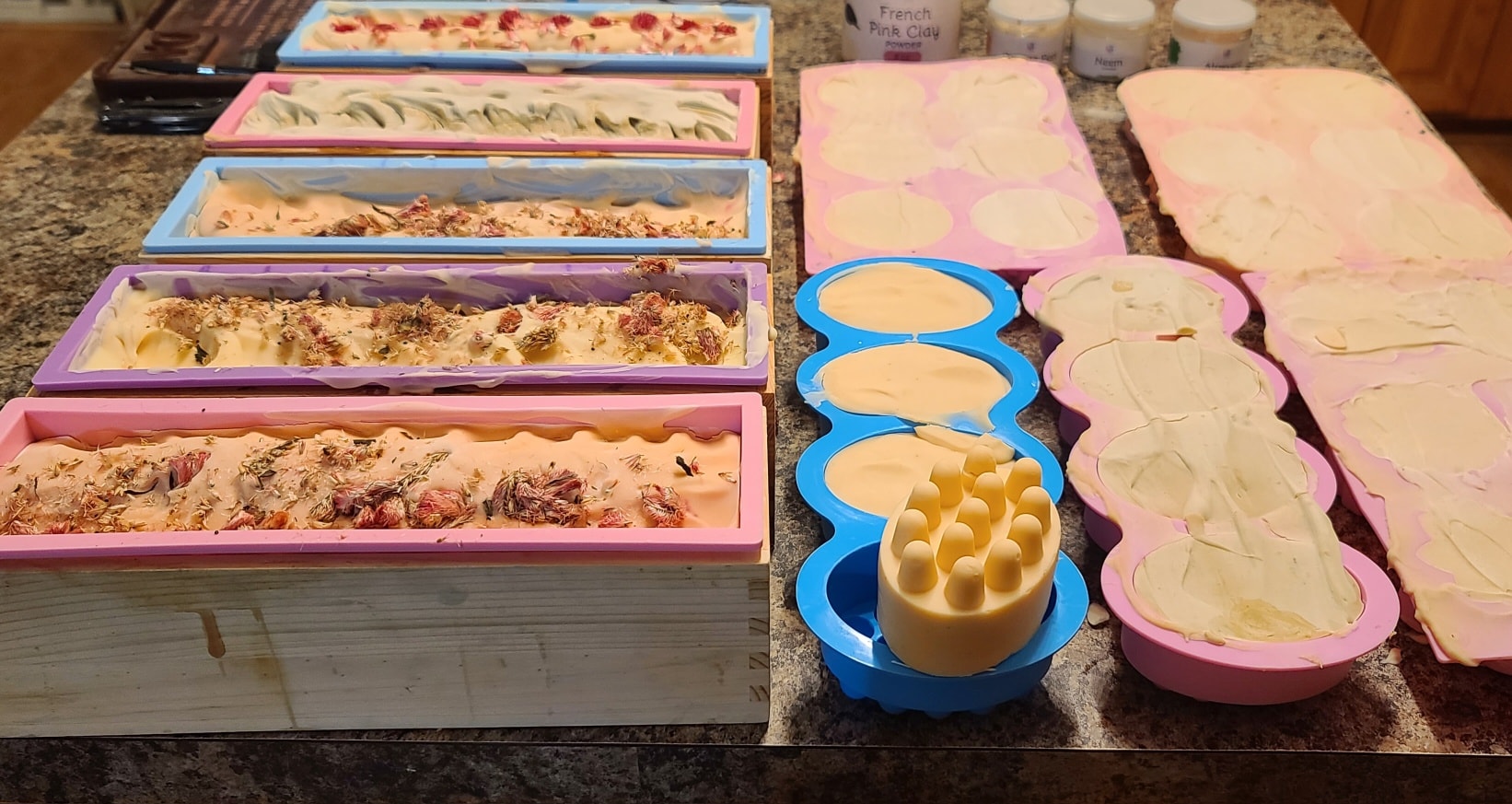 We finally did it and we are so excited.
After months of waiting, we finally got around to creating our very own soap recipe using ostrich fat from @kampebullisostrichfarm , located in Zuni, VA (town right next to ours). We teamed up with them back in the fall of last year to help develop a soap recipe for them, using their own ostrich fat, and they were kind enough to share some with us.
Their ostriches are raised for eggs and meat (and yes, you can even get a baby ostrich!), and the meat is a great option for those with alpha gal syndrome. So make sure to contact them if you're interested in any of their farm goods. We've made scrambled eggs from one of their eggs and oh my gosh, just delicious.
Using the gifted fat, we formulated a super conditioning, all natural soap. All colorants are natural clays - rose, aloe, and neem, and the scents are just dreamy: eucalyptus, spearmint, clover, aloe, and lilac. It absolutely all smells amazing.
They’re hardening up as we speak (I may have popped one out early because I couldn’t resist… and it turned out AWESOME). And we’ll be cutting and demolding the rest tonight and setting them on the curing rack. If they’re fully cured in time, they’ll be at The Sassy Sisters Spring Market Show. If not, they should be ready about a week or two after. Either way, we think you’re going to absolutely love these