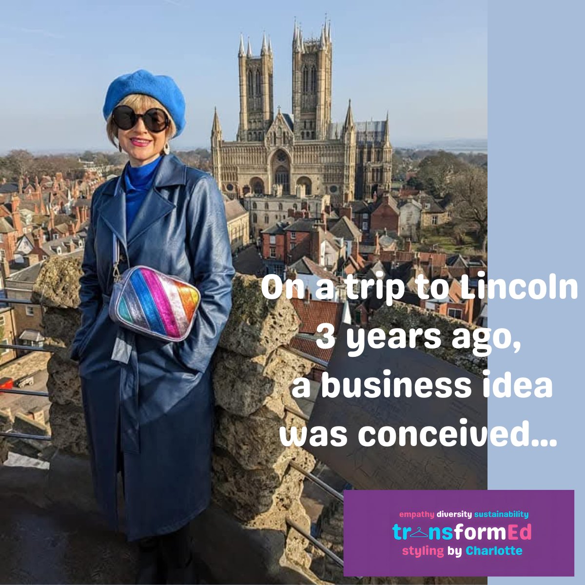 On a trip to Lincoln three years ago, the idea for my personal styling and colour analysis business was conceived. On the journey home, I played around with possible names for the business. With a pub called The Witch and the Wardrobe appearing in one of the photos here, I did wonder about using that ๐ The gestation period was similar to a human pregnancy and around nine months later I was working with my first colour analysis clients. I may not be shaping transformEd styling by Charlotte in the way other stylists shape their businesses, but I've never regretted that leap of faith that took the first inklings of an idea into reality.
๐ Coat and hat previously purchased at @oestlondon
#personalstylisthull #colouranalysishull #MyBusinessJourney #mybusinessmyway