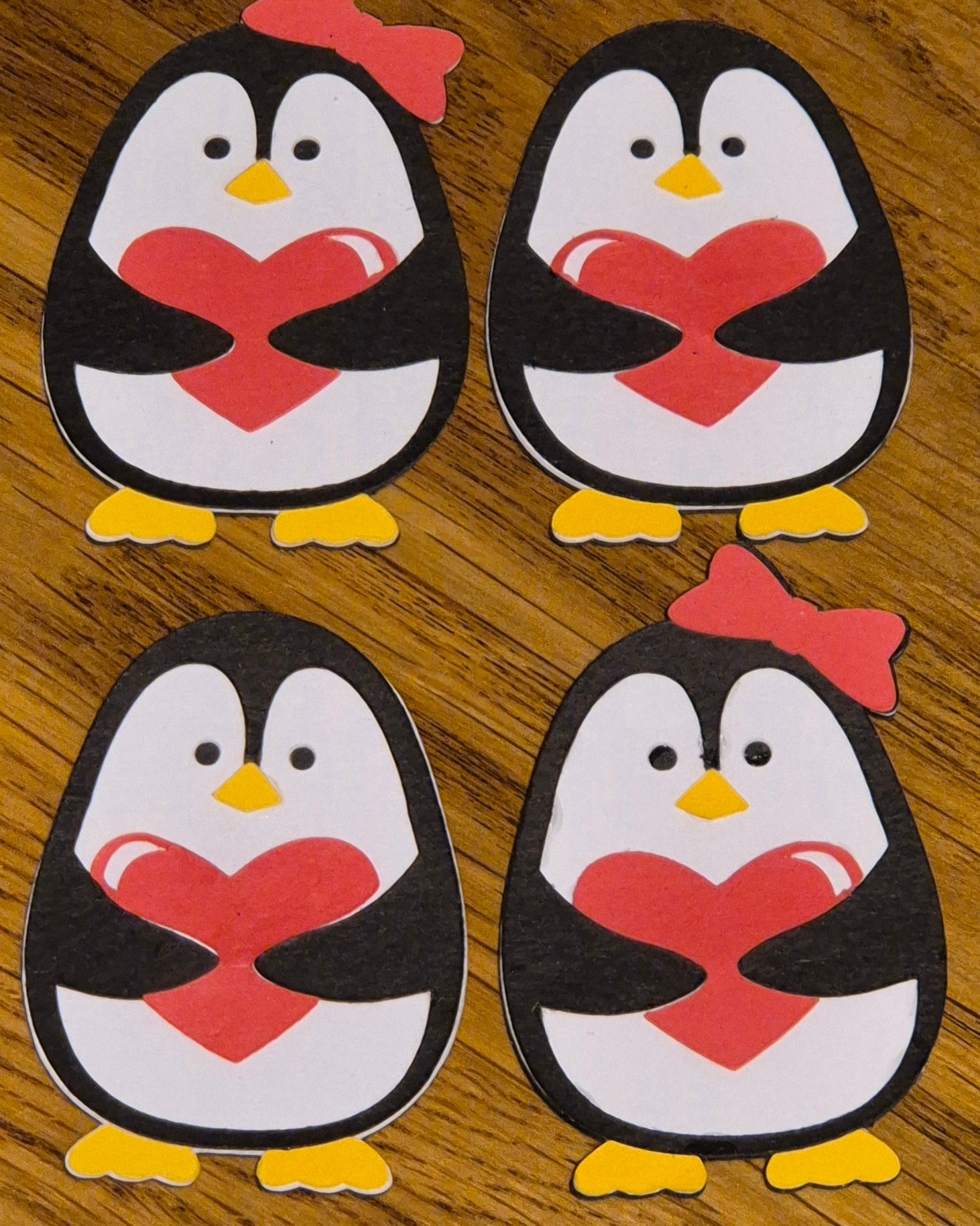 Creations for Valentine's, can be used for cards or decorations