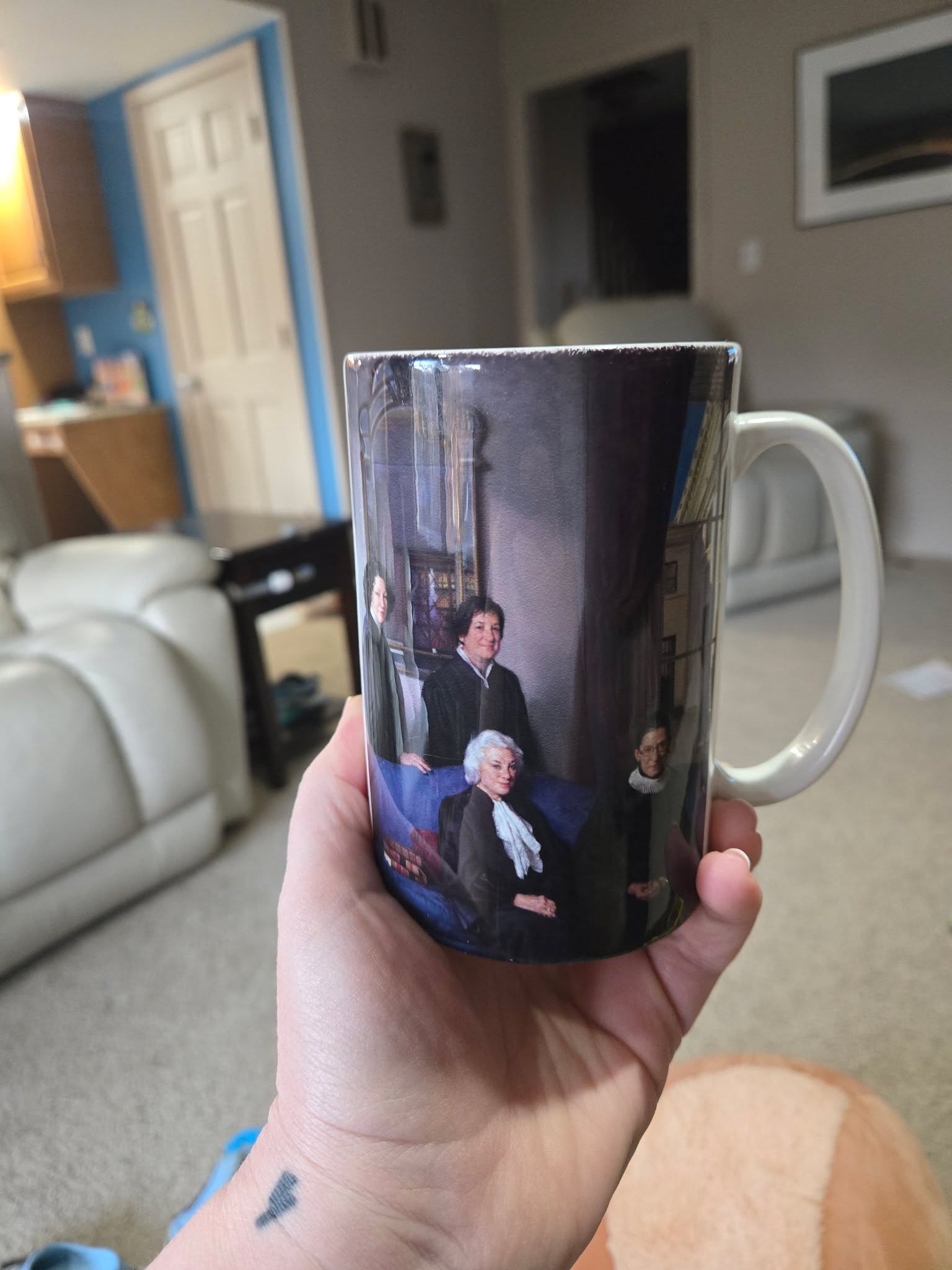 Jay just pointed at my Supreme Court mug and confidently said,
“That’s Grandma and Peepaw.”
Sir… those are Supreme Court Justices.
The confidence? 10/10. The accuracy? 0/10. 😭☕️