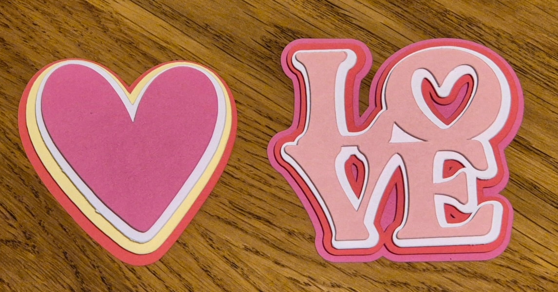 'Love' is all you need! Love how the 3d aspect make these stand out π©·π