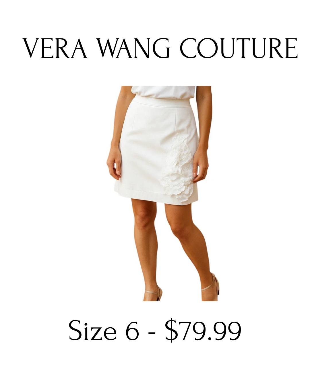 Not bridal. Just breathtaking. ☁️
VERA WANG COUTURE ruched ivory bubble skirt in wool silk — dramatic shape with couture precision.
Size 6 / 40
New condition.
#SpringStyle #LuxuryBoutique #DesignerResale #VeraWang #StatementSkirt #HighEndFashion #SoftLuxury