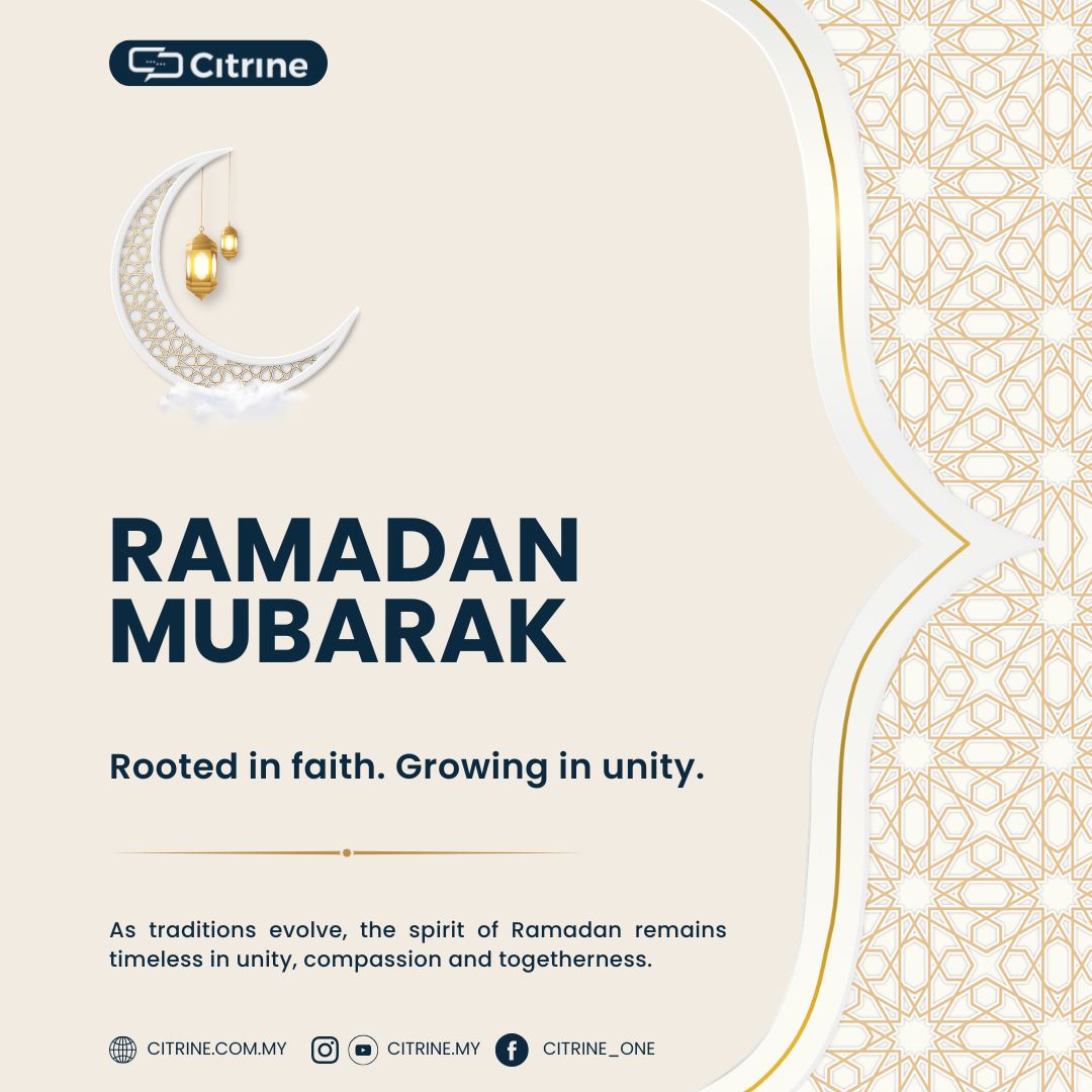 Ramadan has always been a time of reflection, renewal and togetherness; But like all traditions, the way we celebrate continues to evolve.
From handwritten Raya cards to digital greetings, from bustling pasar malam to online bazaars, and from quiet kampung evenings to vibrant city lights, Ramadan today carries both heritage and modernity in equal measure.
In Malaysia especially, the beauty of Ramadan lies in our melting pot of cultures. The spirit of gotong-royong, the sharing of kuih from different homes, open houses that welcome neighbours of every background: Malay, Chinese, Indian, Indigenous and beyond - all reflect how the holy month transcends race and community. Traditions blend, flavorrs mix, and what remains constant is the shared spirit of compassion and unity.
As we embrace both the old and the new, may this Ramadan remind us that while celebrations may evolve, the values of empathy, generosity and togetherness remain timeless.
Ramadan Mubarak to all observing. 🌙✨
- Citrine
#Ramadan
#ramadan2026
#RamadanMubarak