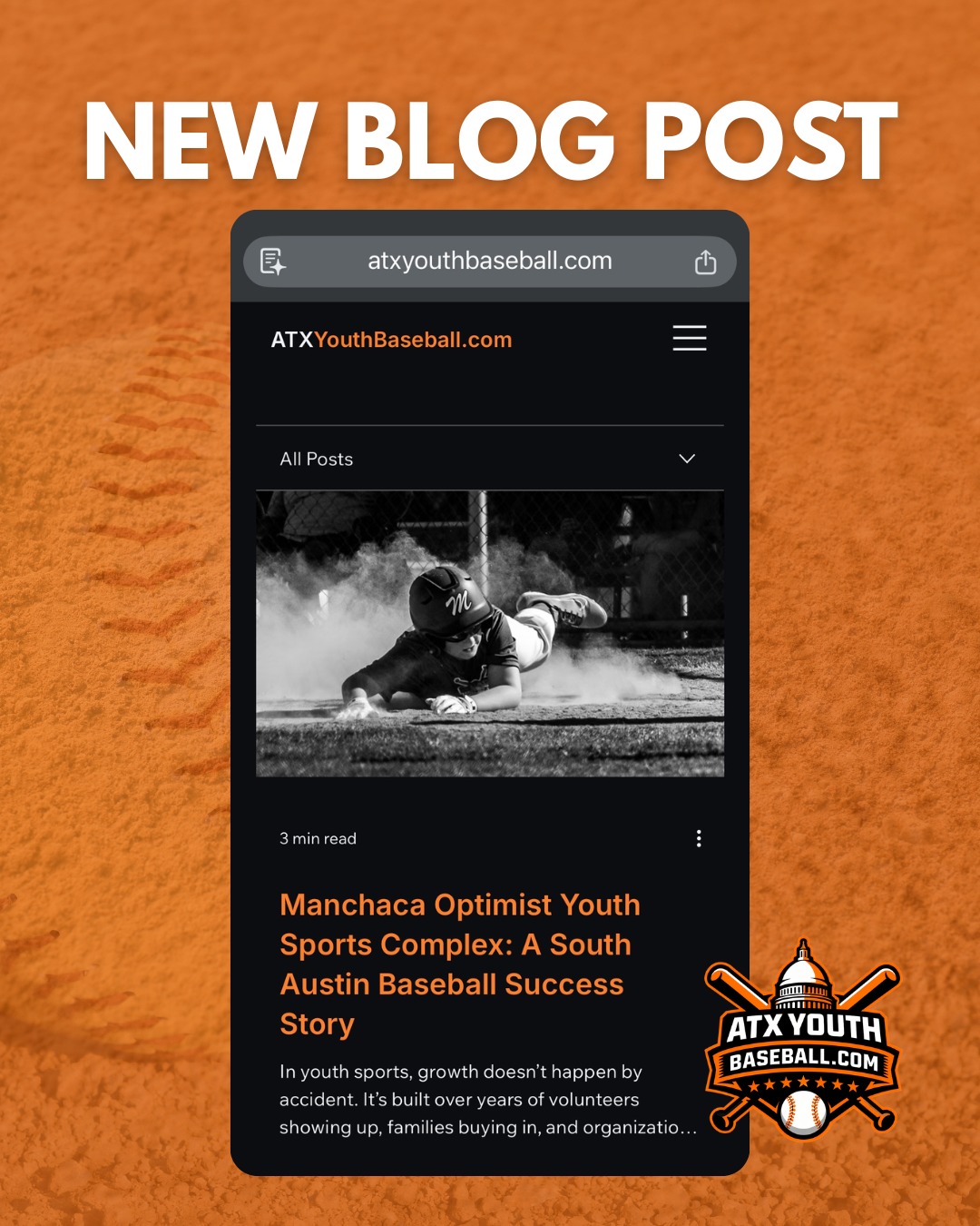 ⚾️ NEW BLOG POST
We’re spotlighting Manchaca Optimist Youth Sports Complex (@manchacaball), one of the foundational baseball programs in South Austin.
From volunteer leadership to long-term growth, this is what sustainable youth sports looks like.
Read the full story → ATXYouthBaseball.com
Building the most trusted youth baseball resource in Austin.