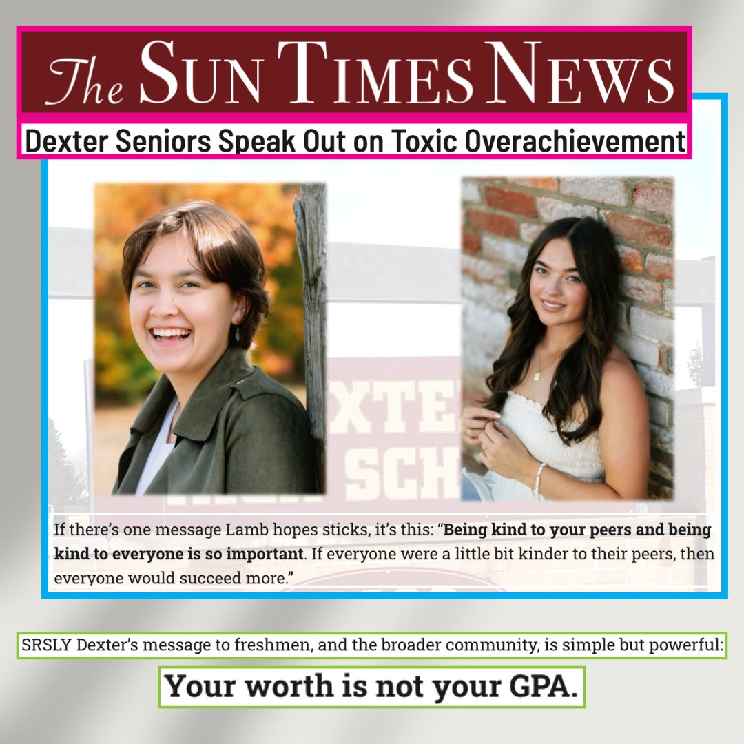 So proud of our student leaders for using their voices to spark important conversations about mental health and toxic overachievement! ๐
Link to The Sun Times article in bio!
