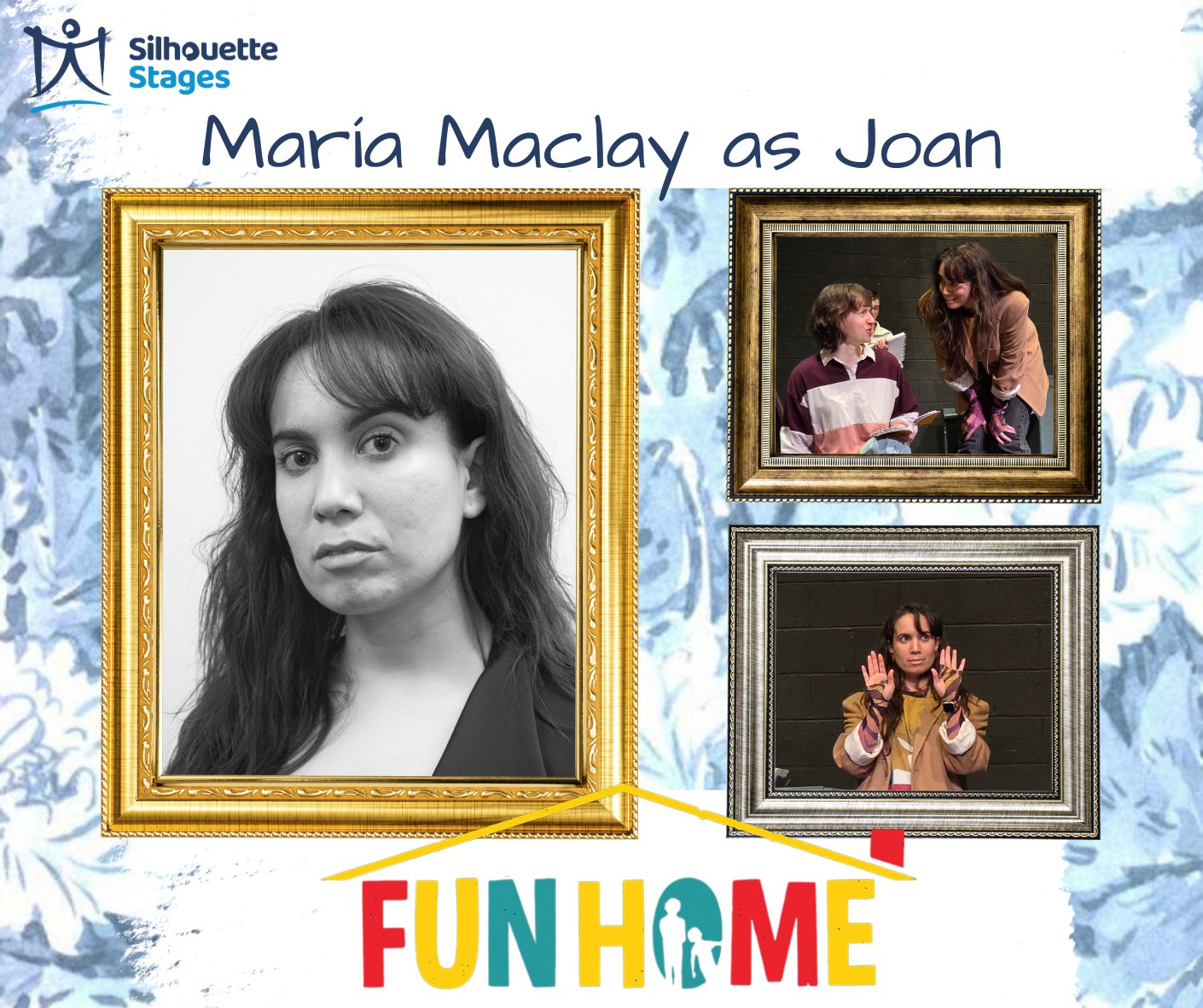 We continue our Fun Home cast introductions with María Maclay. This is María's debut at Silhouette Stages and we can't wait for you to meet their Joan. Get your Fun Home tickets at the link in our profile. The show opens March 6!