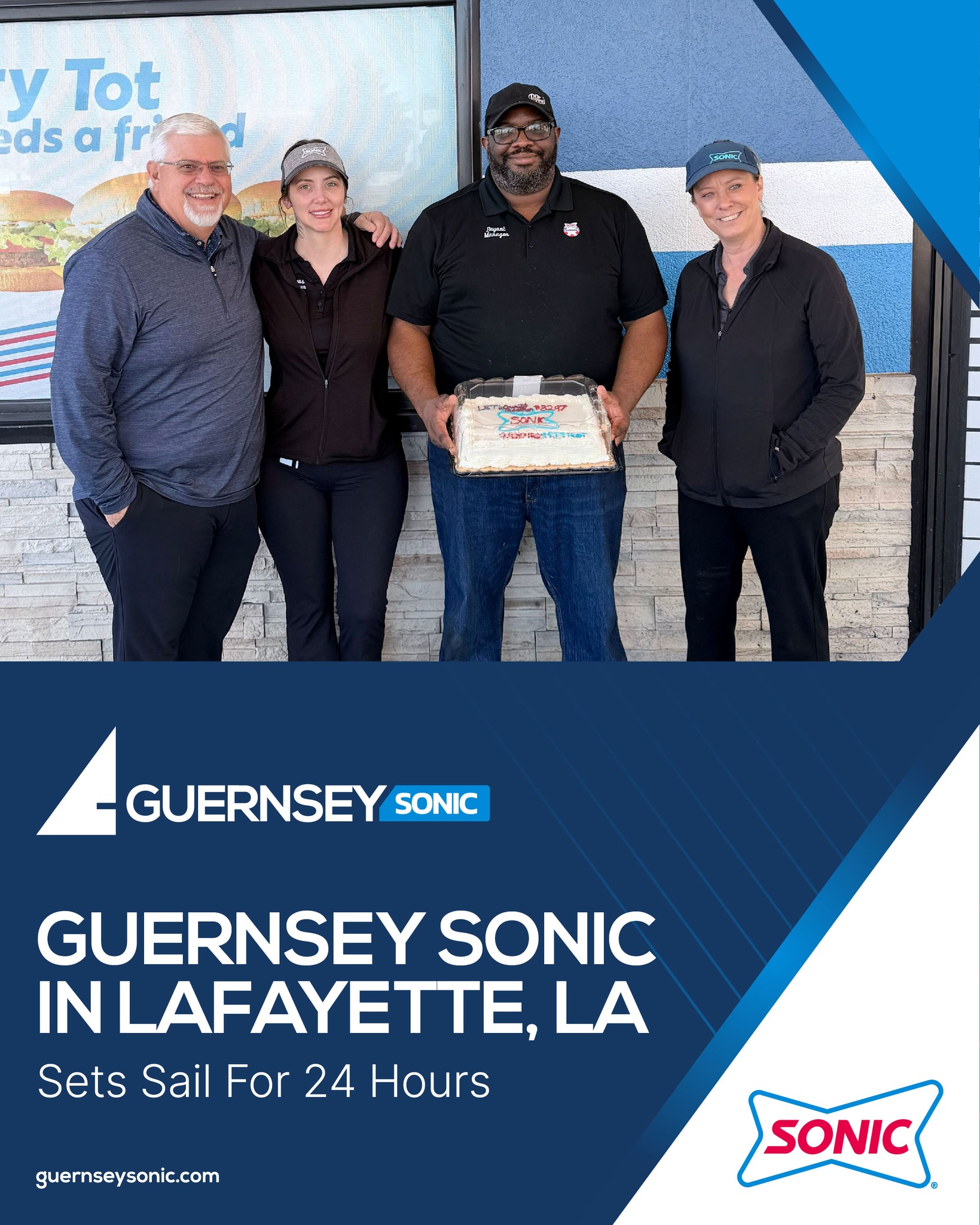 Let’s celebrate our Guernsey Sonic in Lafayette, LA as they prepared and trained to go 24 hours open!
The energy on deck says it all: our teams are fired up, ready, and proud to lead the way.
When one team steps up, it fuels the whole fleet.
Let’s go, Lafayette! ⚓
#GuernseySonic #LafayetteLA #TeamEnergy #RestaurantLife #CrewPride #Open24Hours #LeadershipVibes #TeamWorkMakesTheDreamWork ⚓