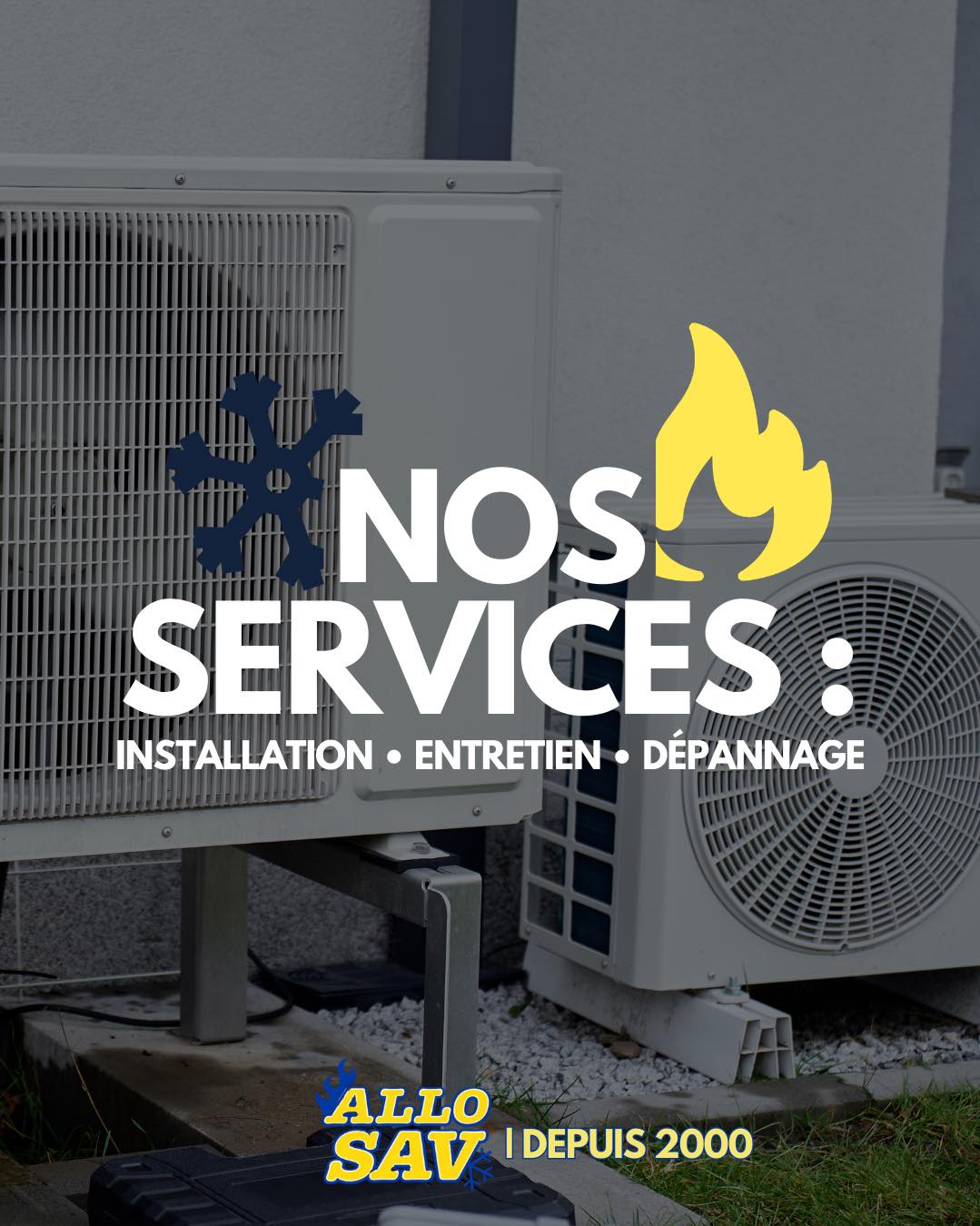 Depuis 2000, ALLO SAV vous accompagne pour l’installation, l’entretien et le dépannage de vos équipements thermiques.
Climatisation, pompe à chaleur, chauffage gaz & fioul, VMC, désembouage…
Un seul interlocuteur pour votre confort.
Entreprise agréée RGE QualiPAC.
Intervention rapide.
📞 Contactez-nous pour un devis personnalisé.
Quel est votre projet actuellement ?
#allosav #depannagehautecorse #VMC #chauffageclimatisation #installation #gazetfioul