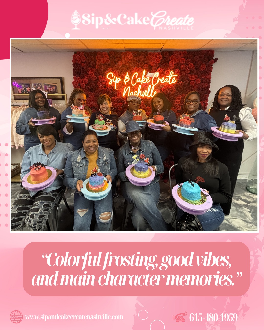 Colorful frosting, good vibes, and main character memoriesโthatโs the recipe for a moment youโll never forget. From the first swirl of icing to the final sprinkle, every detail becomes part of your story.
Laugh, create, and celebrate while turning a simple treat into a masterpiece that reflects your personality and joy.
Whether itโs a night out, a celebration, or just because, these sweet experiences are made to be savored, shared, and remembered long after the last bite is gone.
.
.
๐ณ๐๐๐๐ ๐ด๐๐๐ ๐๐ป ๐ณ๐๐๐ ๐๐ ๐๐๐ ๐ฉ๐๐๐
๐ญ๐๐๐๐๐ ๐๐ ๐๐ป @sipandcakecreatenashville
.
.
#sipandcakecreatenashville #CakeArt #CakeDesign #CreativeBaking #CakeDecoratingFun #BakeAndCreate #EdibleArt #CakeTime #BakersOfInstagram #NashvilleEvents #SweetCreations #CakeStudio #CreateAndCelebrate #CustomCakes #CakeInspiration #SweetMoments #BakingExperience #CakeDecorators #FunWithFrosting #YourCakeYourArt