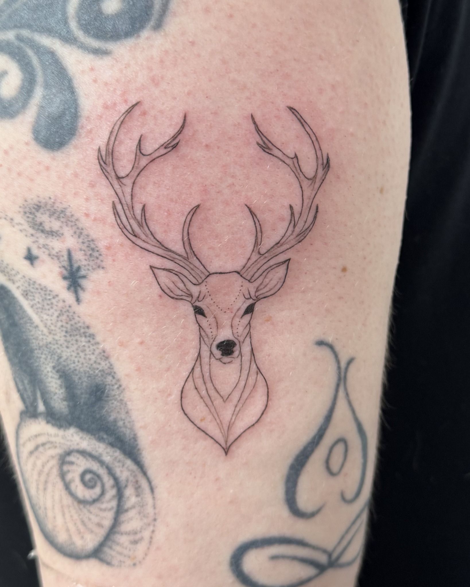 Strong. Still. Intentional. 🦌✨
Fine line stag — powerful energy, delicate execution.
For the ones who move quietly but carry strength within.
#FineLineTattoo #StagTattoo #DeerTattoo #LineworkTattoo #MinimalInk #DelicateTattoo #TattooArtist #NatureTattoo #FineLineInk #TattooInspo
