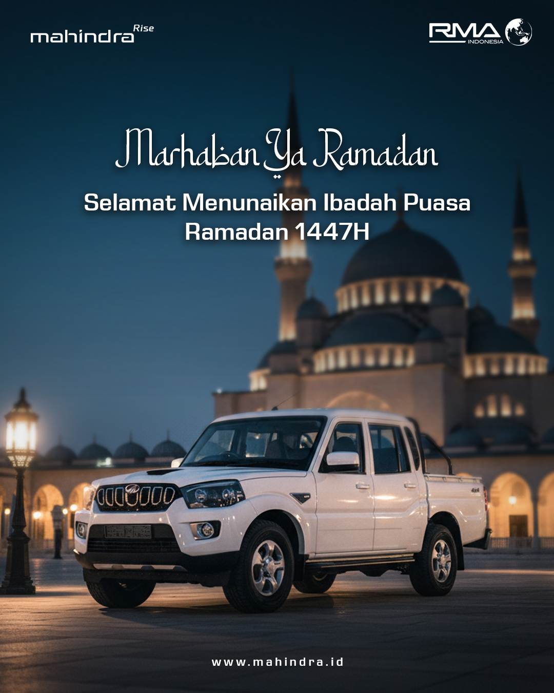 Marhaban Ya Ramadan. Selamat Menunaikan Ibadah Puasa Ramadan bagi rekan-rekan Mahindra yang menjalankan. Semoga Ramadan tahun ini membawa keberkahan, kebahagiaan dan pengampunan bagi kita semua dari Allah SWT.
.
.
.
#ramadankareem #ramadan2026 #MahindraScorpio #PikUpKeren #MahindraIndonesia #YourPartnerInSuccess #RMAIndonesia #mahindra4x4 #mining #plantation #farming #miningindonesia #minerals #coal #tambang #sobatenergi #ESDM #miningexpo #agriculture #agriculturelife #tipsandtrick #pertanian #perkebunan #pertambangan #fleet #fleetrental #rentalfleet #pickuprental