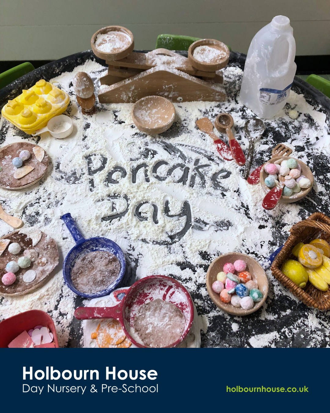 Crêpes and counting
and floury tray play,
it can only be
Pancake Day! 🥣
#PancakeDay #BakingTime #ShroveTuesday #LearningThroughPlay #EarlyYears