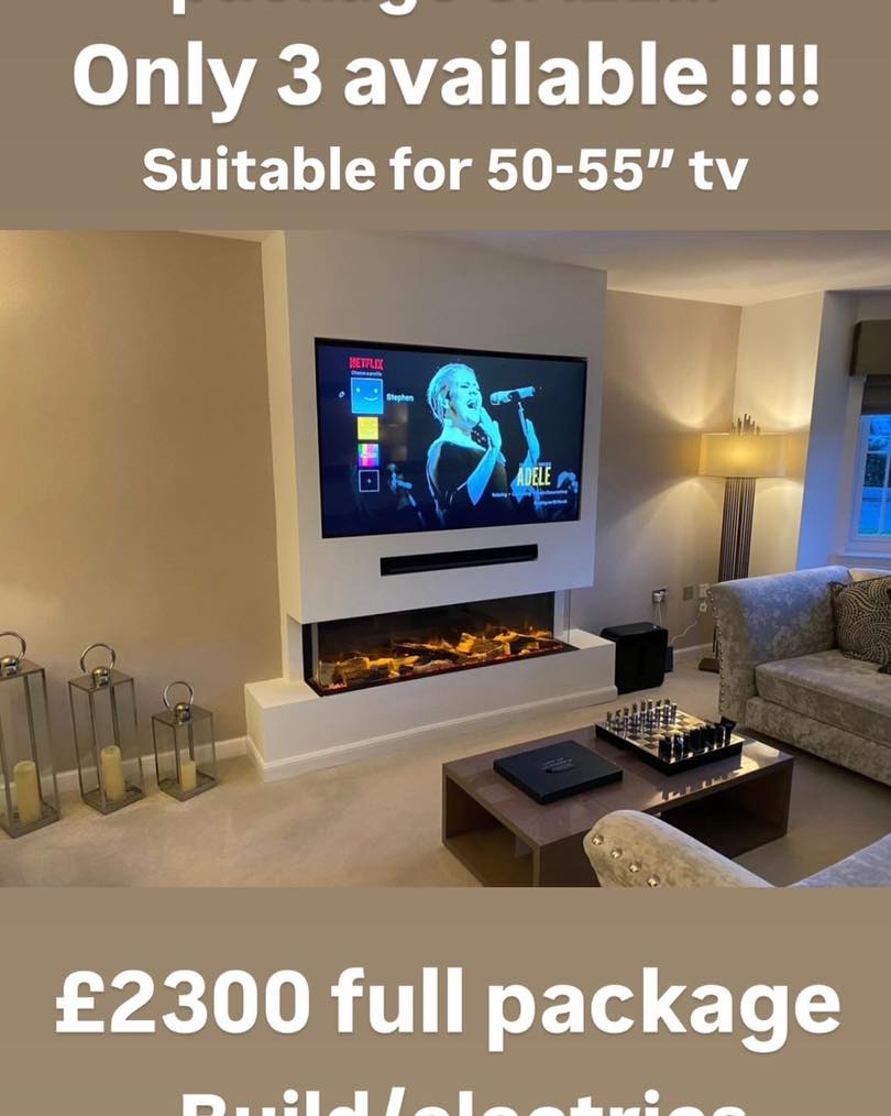 3 PACKAGES AVAILABLE AT £2300 FULLY SUPPLIED AND FITTED.
Fires and Surrounds Direct
Unit 2 385 Hillington Road
G524BL