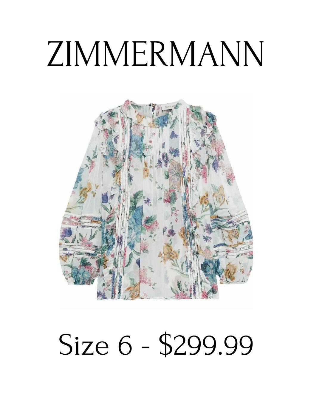 Light layers for brighter days. ☀️
ZIMMERMANN floral-print blouse with linear ruffle detailing and graceful long sleeves — the perfect balance of movement and polish.
Size 1 / US 6
Available now.
#SpringWardrobe #ZimmermannStyle #LuxuryBoutique #DesignerResale #FeminineDetails #HighEndFashion