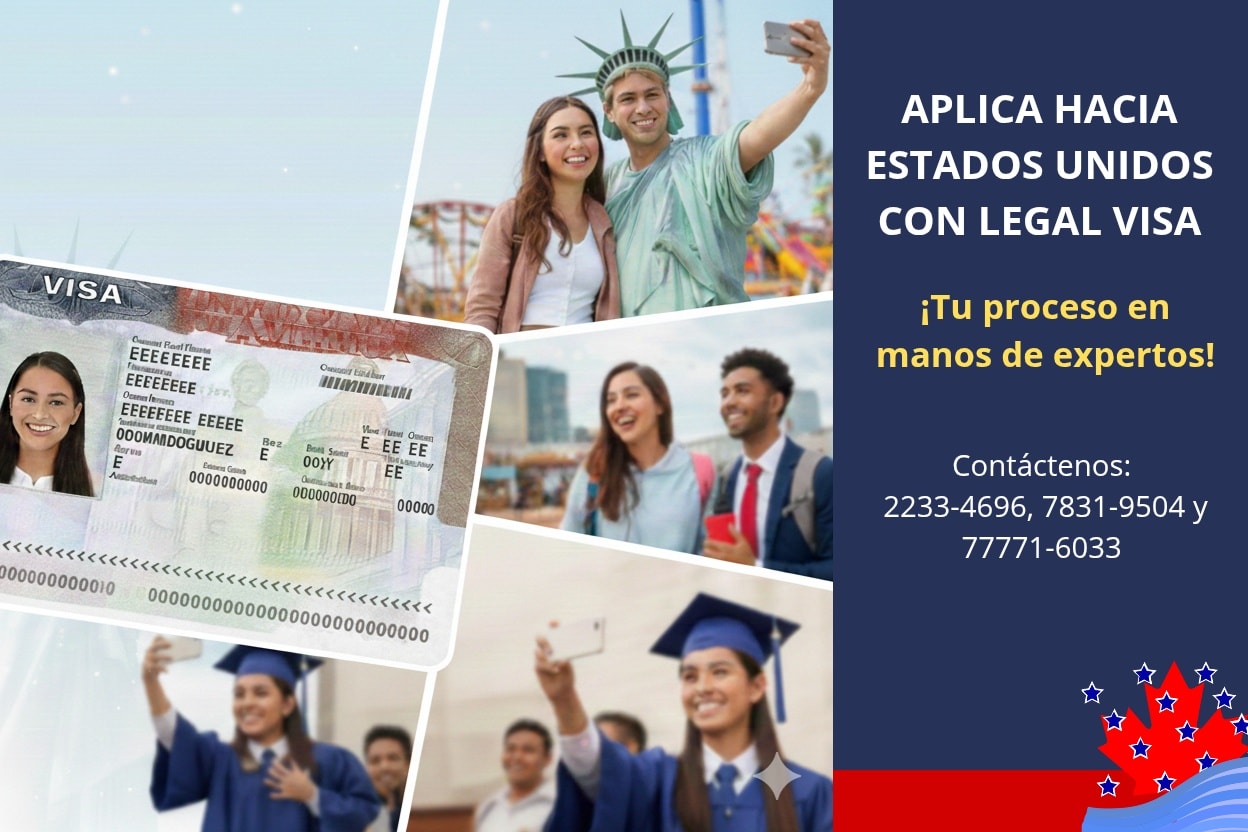 🇺🇸 ¿Querés viajar a Estados Unidos? 🌎
¡En Legal Visa Asesoría Migratoria te ayudamos a hacerlo realidad! ✈️
Con nuestra asesoría profesional, tu trámite de visa americana será rápido, claro y sin errores.
Viajar por turismo, visitar a tu familia o cumplir tus metas está más cerca de lo que pensás. 💫
📋 Formularios llenados correctamente
📑 Revisión completa de documentos
🎙️ Preparación para tu entrevista
💬 ¡Escribinos hoy y comenzá tu proceso con confianza!
📲 2233-4696
📲 WhatsApp: 7831-9504 / 7771-6033
📍 Legal Visa Asesoría Migratoria
🔐 Profesionalismo que te abre las puertas a Estados Unidos 🇺🇸