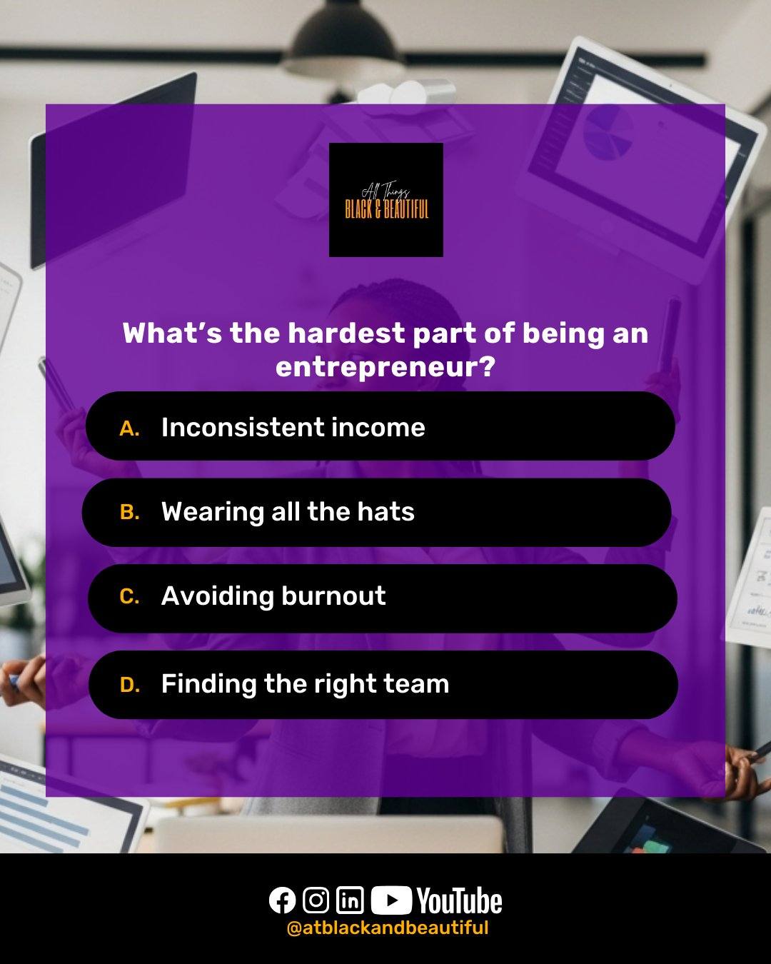 Entrepreneurship looks glamorous on the outside, but those building know that it's not all sugar and spice and all that's nice.
And if you've been walking this road solo, we want to remind you that you don't have to anymore.
The Black Business Network exists for connection, collaboration, and collective growth. You can find us at blackandb.com/community.
We can't wait to build with you.
#blackbusinessnetwork
#blackentrepreneurs
#blackbusinessowners
#NatlEshipWeek