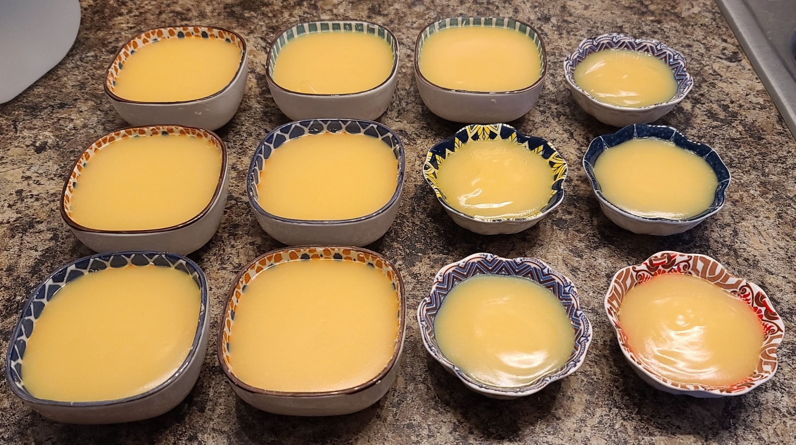 Last batch of dish soap made before moving on to regular soap making this week!
This one smells absolutely amazing, and is a mixture of grapefruit essential oils and coconut fragrance. We're calling it "Citrus Dream" because the scent truly is exactly that. And this time we made trial size ones for those of you who are unsure about using cold process dish soap (it really is the best, we're obsessed), and want to try it out first.
Both will be available in store The Sassy Sisters later this week, plus online and in 4 weeks at The Sassy Sisters Spring Show, March 14, where I'll be doing actual washing demonstrations with the soap!