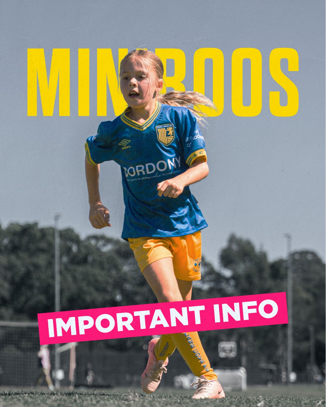 IMPORTANT MINIROOS INFO!!!
REGISTRATION
Our volunteers need to start forming teams as soon as possible, but we need your kids to be formally registered first! Please head over to playfootball.com.au as soon as you can, find "Lane Cove Football Club", and get registered! Registered players have priority when teams are selected - don't risk your child missing out on a team!
VOLUNTEERS
Just a reminder for those new to LCFC – each year each miniroos team will need a volunteer manager and coach. Don’t worry though – we provide a lot of support and detail throughout the year.
We can’t wait to see you all enjoying the upcoming season. If you’ve have any questions, reach out to us via miniroos@lcfc.com.au.
Welcome aboard, and let’s make 2026 a cracker!
🔵🟡⚽️💪🟡🔵
#AnyOneCanPlay #LaneCoveFC
#LaneCove #inthecove #NSFA #footballnsw #footballaustralia #football #soccer #footballislife #footballculture #footballlife #90years #miniroos #juniorsfootball
@inthecove