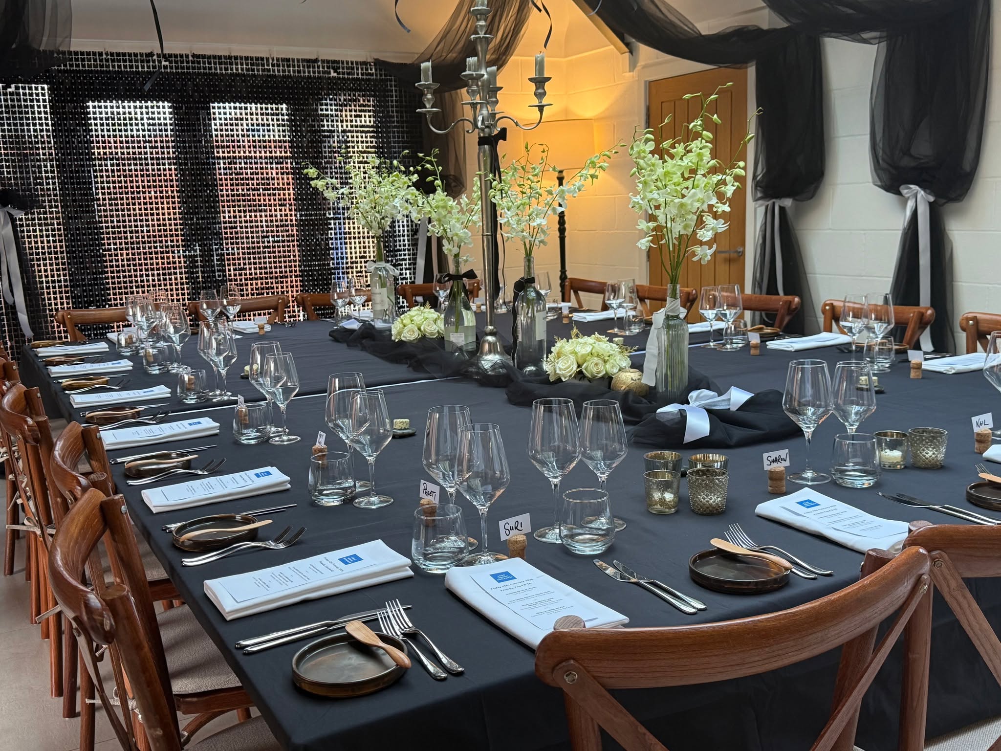 There's nothing like a clients reaction when the service team have finished setting the table ahead of service.
We pride ourselves on using good quality wine glasses, fine cutlery and crockery, linen napkins and personailsed menus - it's not just about the food and service, it's the whole experience which matters to us and the standards we hold ourselves to.
#bowlfood #finedining #luxury #passion #reading #buffet #party #oxfordshire #local #privatechef #caterer #bespoke #dinner #wedding #dessert #henley