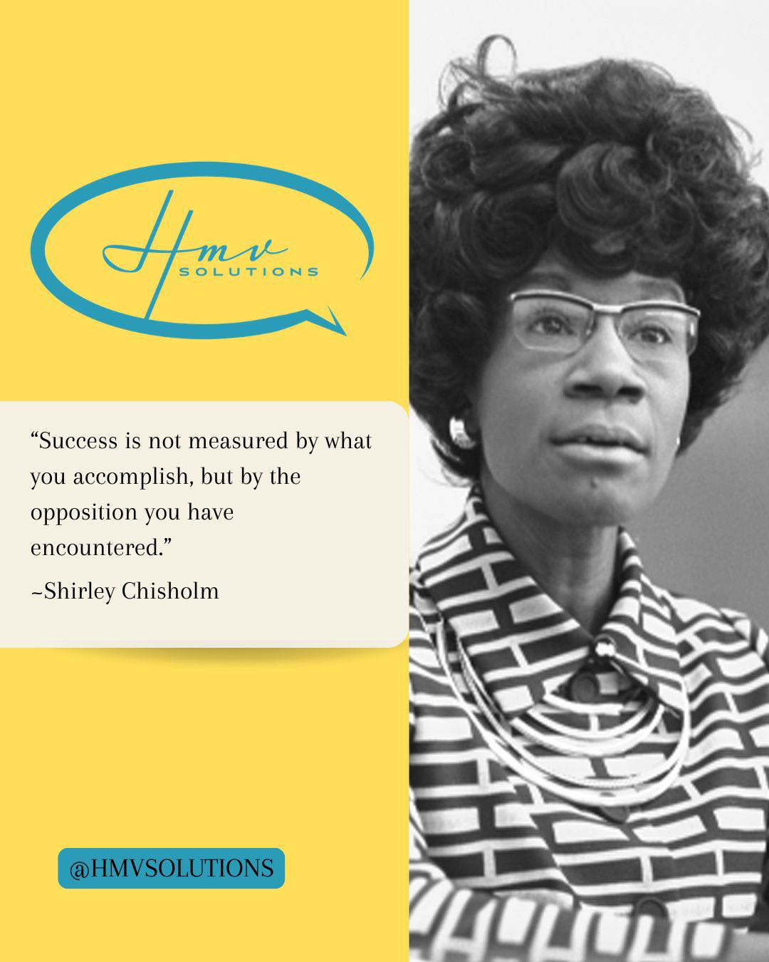Success isn’t always about applause or milestones.
Sometimes it’s measured by the resistance you faced and kept moving through.
Shirley Chisholm’s words remind us that progress often comes with pushback.
And that leadership, especially for women, is rarely a smooth path.
Growth isn’t always visible.
But persistence always counts.
#HMVSolutions #ShirleyChisholm #WomenInLeadership #BlackWomenInHistory #LeadershipLessons #BusinessEducation #FounderMindset #ResilientLeadership #GrowthMindset #WomenWhoLead #PurposeDriven #LegacyBuilding #FromChaosToClarity #SustainableGrowth #SmartSupport #BuildToScale #FounderSupport #WorkWithIntention #FromChaosToOrder #BusinessClarity #BuildToScale #OnlineBusinessOwner #VAAgency #BookAConsultation#HMVSolutions #HelenaManuVirtualSolutionsLLC