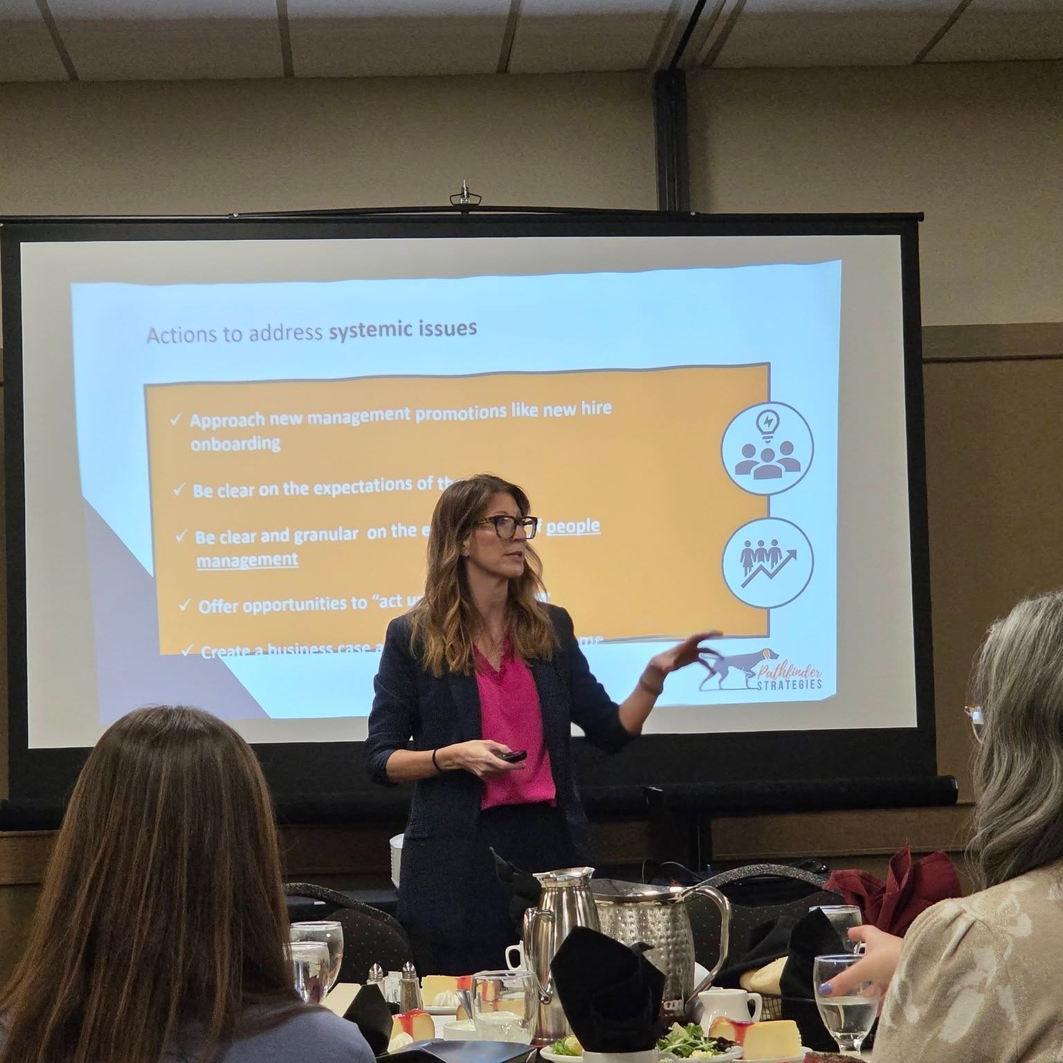 HRNNI had the pleasure of hosting Brandy Ferrer for an incredibly insightful and impactful presentation on breaking the “Bad Boss” cycle.
While we shared plenty of real-life examples of what not to do, what made this session so valuable was the focus on prevention. The conversation shifted from labeling leaders as “bad” to examining the systems that create underprepared managers in the first place. Brandy didn’t just highlight the problem, she gave us actionable solutions.
One standout takeaway: if we invest heavily in new hire onboarding, why wouldn’t we do the same for new managers? Structured manager onboarding and leadership training shouldn’t be optional , they’re foundational to engagement, culture, and retention.
Thank you, Brandy, for challenging us to think bigger, build better systems, and develop leaders with intention. And thank you to everyone who contributed to such thoughtful, energizing discussion.
#humanresources #hrnni #badbosses #workforcedevelopment #leadershipdevelopment