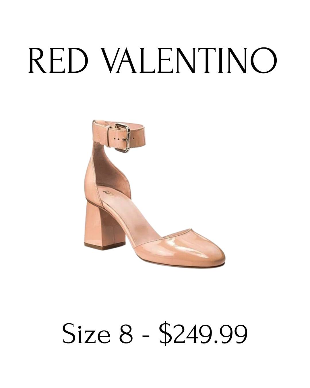 Blush tones for brighter days. 🌷
Red Valentino patent leather block heel pumps in the perfect nude blush — polished, feminine, and made for effortless spring styling.
EU 38 / US 8
Available now. DM to inquire.
#RedValentino #SpringStyle #LuxuryResale #BlushHeels #DesignerShoes #SpringWardrobe #BoutiqueLuxury #FeminineFashion #ElegantStyle