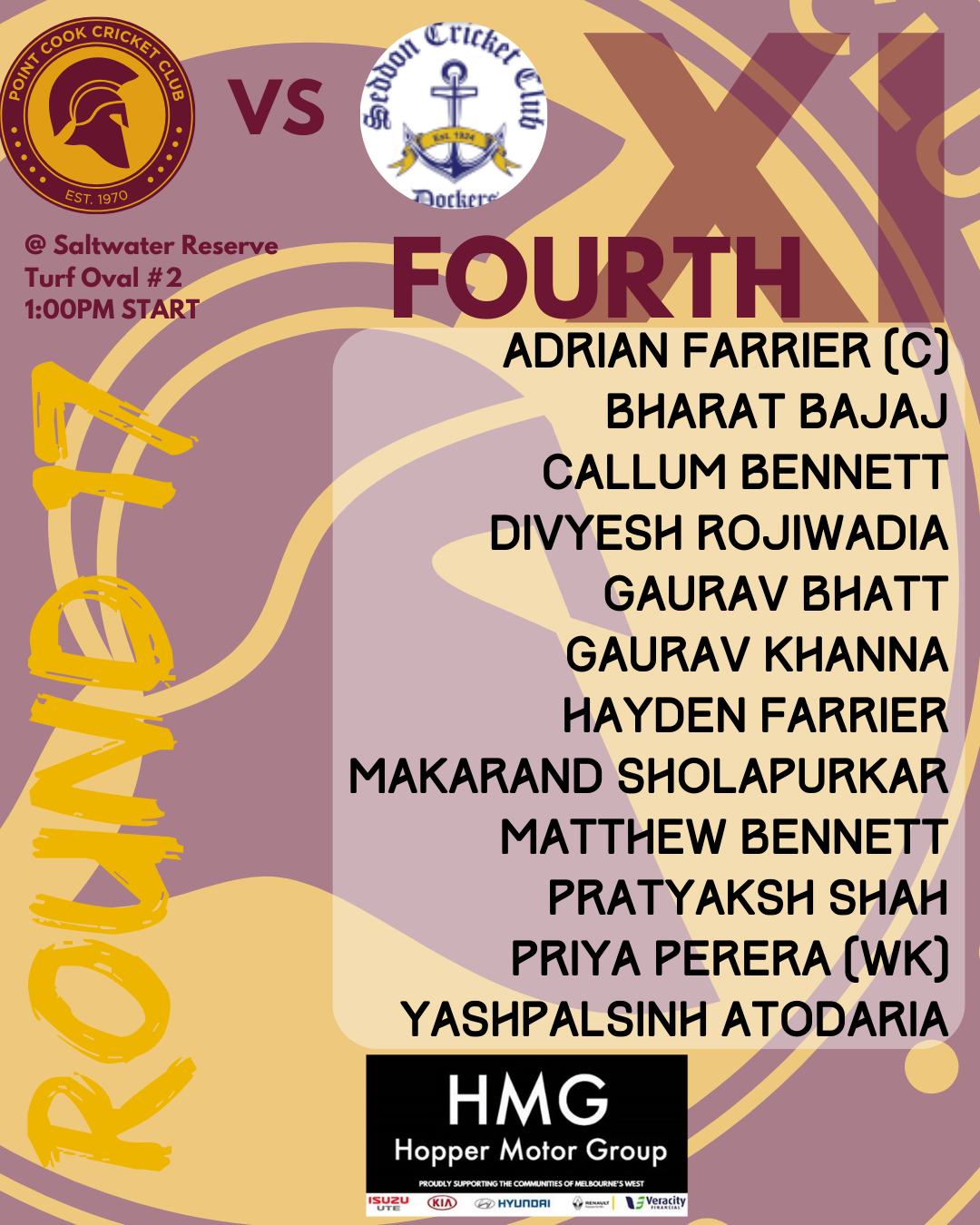 With the pointy end of the season fast approaching we have our first semi-final scheduled for this Sunday with the Under 18's heading over to Williamstown for their semi-final encounter (weather not-withstanding).
While on Saturday the 2 1 day comps have selected XII's that are looking very good on paper for the points to come to Point Cook.
Good hunting this weekend Warriors!
#pccc #VTCA #WSCCCA #WarriorWay