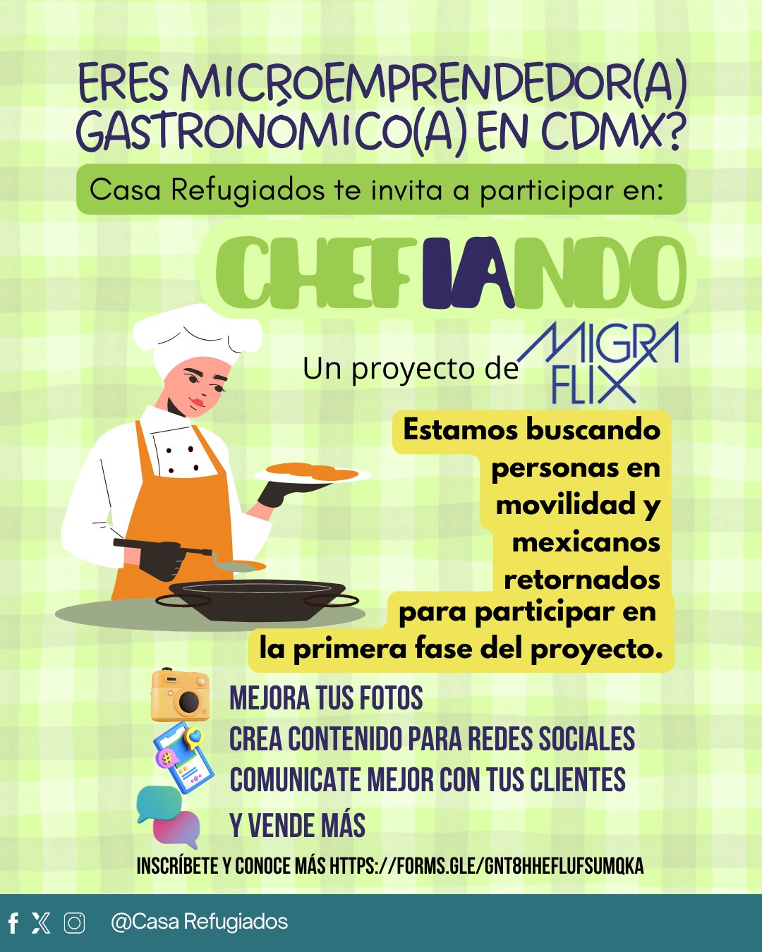 Casa Refugiados te invita a esta iniciativa de @migraflix
#tejiendoredes