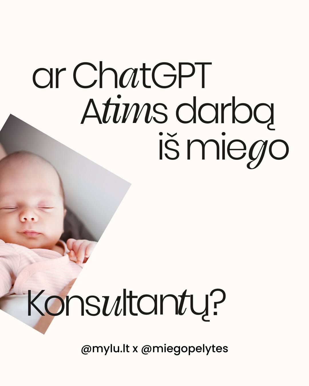 VISKAS? Ar tikrai atėjo diena, kai vaikų miego konsultantus pakeis dirbtinis intelektas?
🤖Pastaruoju metu konsultacijose vis dažniau išgirstu: „ChatGPT sakė, kad…“
Ir žinote ką? Kartais jis tikrai teisus! O kartais – nuvažiuoja į lankas.🌾
Yra viena labai svarbi detalė, kurios algoritmai neturi. Ir būtent ji dažniausiai lemia, ar miego planas suveiks, ar dar labiau supainios jūsų situaciją.
Apie tai – karuselėje. 👉
Jei esate bandę klausti ChatGPT apie miegą – smalsu, kokia buvo jūsų patirtis?
- kūdikių ir vaikų miego konsultantė Dovilė 🤍
⠀
#miegopelytes #miegopelytės #chatgpt #DIapiemiega #miegokonsultacija #miegokonsultante #motinyste #naujagimis #naujagimiomiegas #kudikiomiegas #dienotvarkė #tėvystė #motinystė #vaikas #kūdikis #miegas #kūdikiomiegas #miegopokyčiai