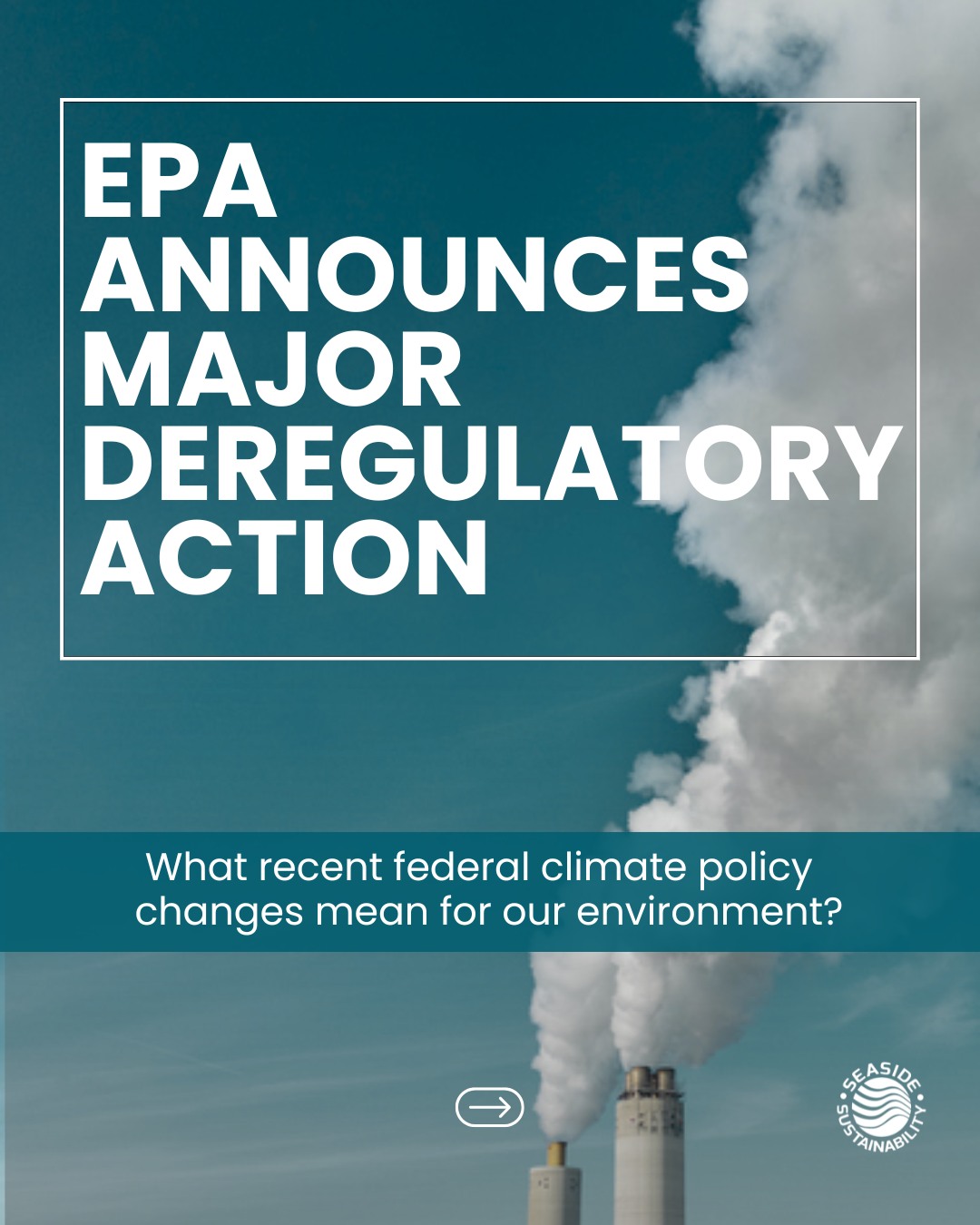 EPA announced a major regulatory change on February 12, 2026.
The action eliminates the 2009 Greenhouse Gas Endangerment Finding, ends vehicle GHG standards and removes emissions credit programs
Swipe for an explanation of what changed and what this could mean ➡️
#Seasidesustainability #ClimateAction #EPA