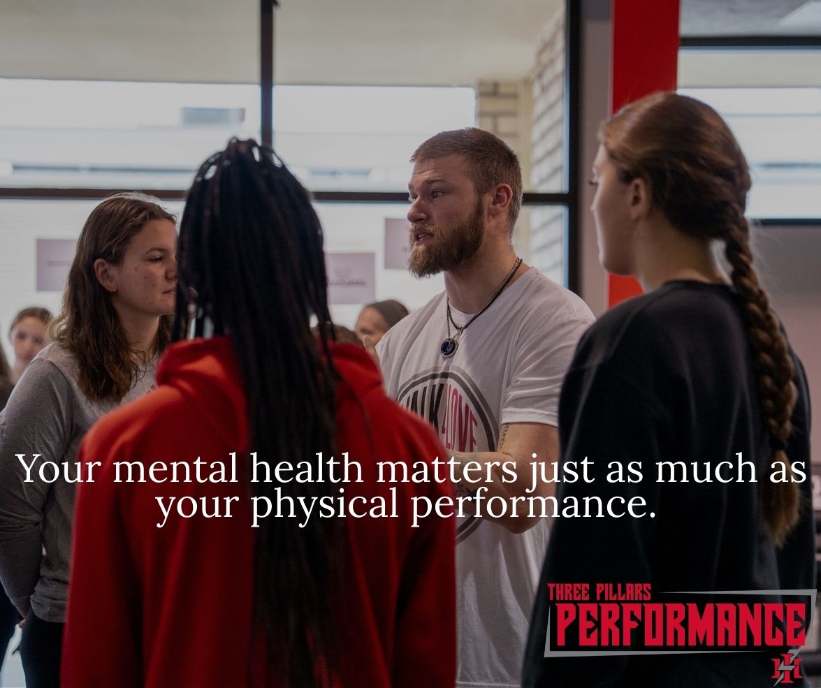 Mental health is part of performance. 🧠 At Three Pillars, we develop the whole athlete—mind and body. You matter. Your struggles are valid. You're stronger than you think.