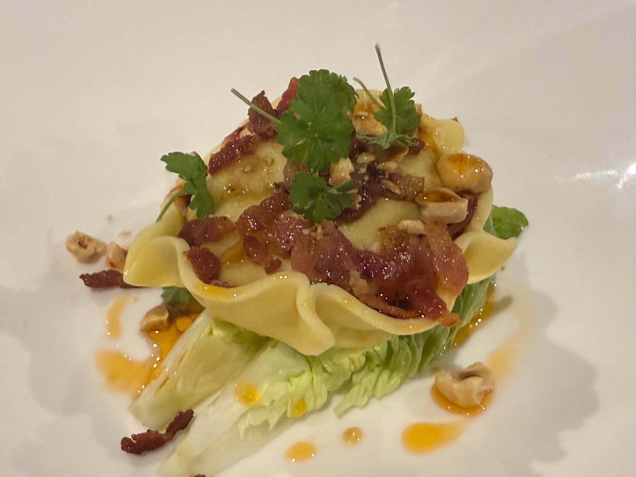 Wherever I can I do like to include some interaction from the service team, I feel it adds to the theatre of the occasion as well as make it feel that little bit extra special!
This was a shellfish bisque poured over the chicken & lobster ravioli with hazelnuts & smoked bacon at a recent event
#bowlfood #finedining #luxury #passion #reading #buffet #party #oxfordshire #local #privatechef #caterer #bespoke #dinner #wedding #dessert #henley