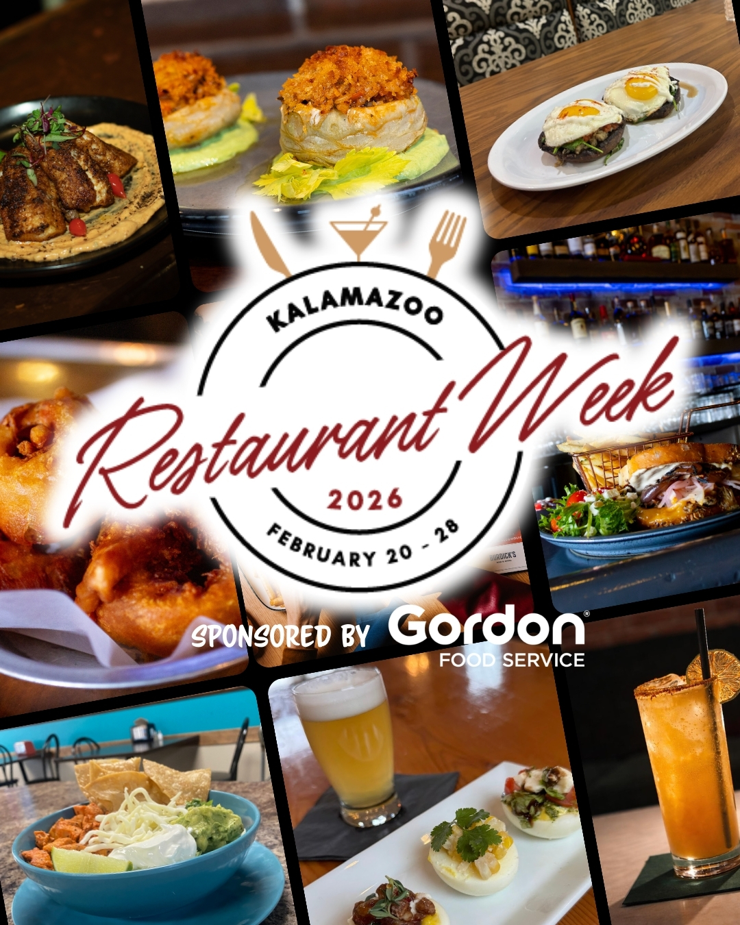 Kalamazoo Restaurant Week kicks off today! 🍽 From February 20 - 28, enjoy specialty menus at a discounted price from 27 different restaurants around Kalamazoo County, MI.
Each restaurant has a $10 plate for affordable exploration across the county. In addition to the $10 special, some restaurants have chosen to extend their menus with other featured courses, entrees, desserts, and cocktails.
We hope you enjoy Kalamazoo Restaurant Week 2026!
https://www.kalamazoorestaurantweek.com/
This event is sponsored by @gordonfoodservice