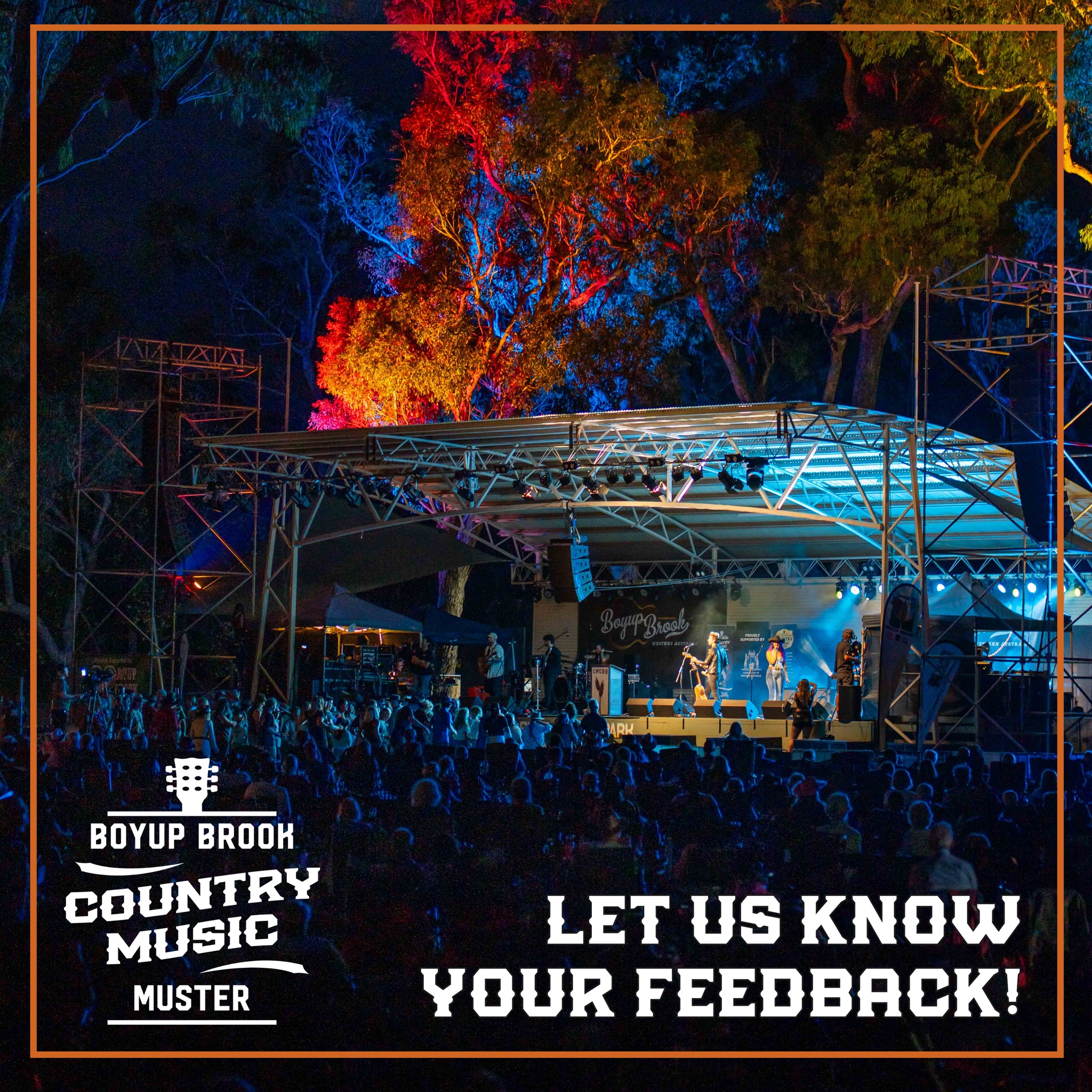 Share your feedback on the 2026 Boyup Brook Country Music Muster
We’d love to hear what you thought of the 2026 Boyup Brook Country Music Muster. Tell us what you loved, what we could do better, and any ideas you’d like to see next year. Your feedback helps us keep improving the Muster and making it even better for everyone.
https://www.surveymonkey.com/r/2026feedbacksurvey