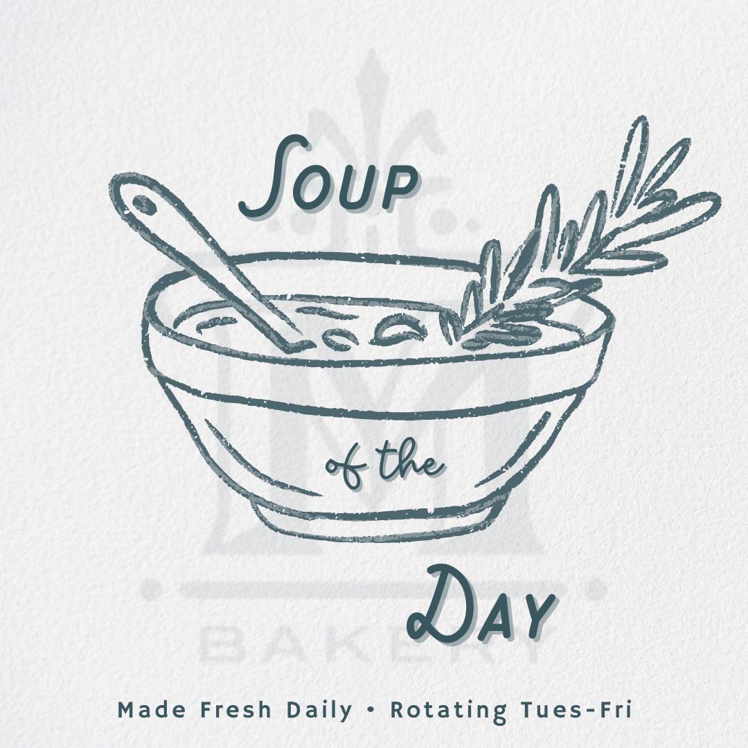Another week, another cozy lineup of scratch-made soups ready to warm you up! Here’s what you can find in store this week:
🍅 2/17: Tomato Basil
🍜 2/18: Chicken Noodle
🫘 2/19: Chicken Chili
🥔 2/20: Loaded Baked Potato
Made with fresh ingredients and served Tuesday through Friday throughout soup season, our soups are best enjoyed alongside a favorite #freshbaked bread from our daily menu! 🥖
#yourlocalbakery #mackenziesbakery #kzoobakery