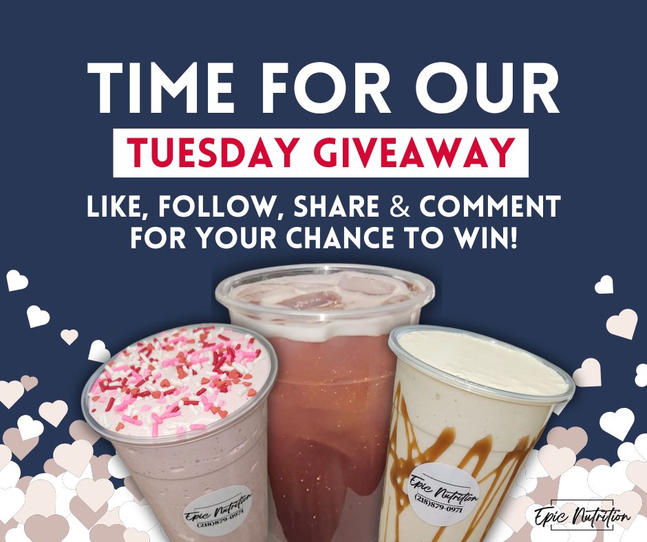 💕❄️ HAPPY GIVEAWAY DAY ❄️💕
Hello, sweet February 💗
This month is all about fresh energy, cozy vibes, and a little extra EPIC love to share with you all!
🎁 ONE lucky winner will receive:
👉 A FREE Epic Tea of their choice
👉 A brand new tumbler of their choice
✨ HOW TO ENTER:
✔️ Like this post
✔️ Make sure you are Following our Page
✔️ Share to your personal Facebook Wall
✔️ Comment what you did to celebrate Valentines Day & tag a friend who could use a February pick-me-up 💕
📅 Winner announced Friday, February 20th!
Let’s fill this month with good energy, warm smiles, and EPIC sips all around 💖
NOTE: Winner must be present and willing to have their picture taken for social media. 💛