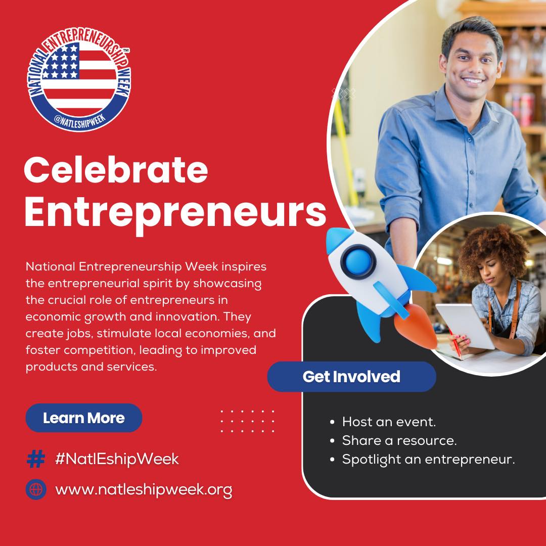 To all our entrepreneurs, please take your flowers. 💐💐💐💐
This Natl Entrepreneurship Week and beyond, we applaud your resilience, innovation, dedication, hard work and persistence.
#NatlEshipWeek
#blackentrepreneurs
#blackbusinessowners