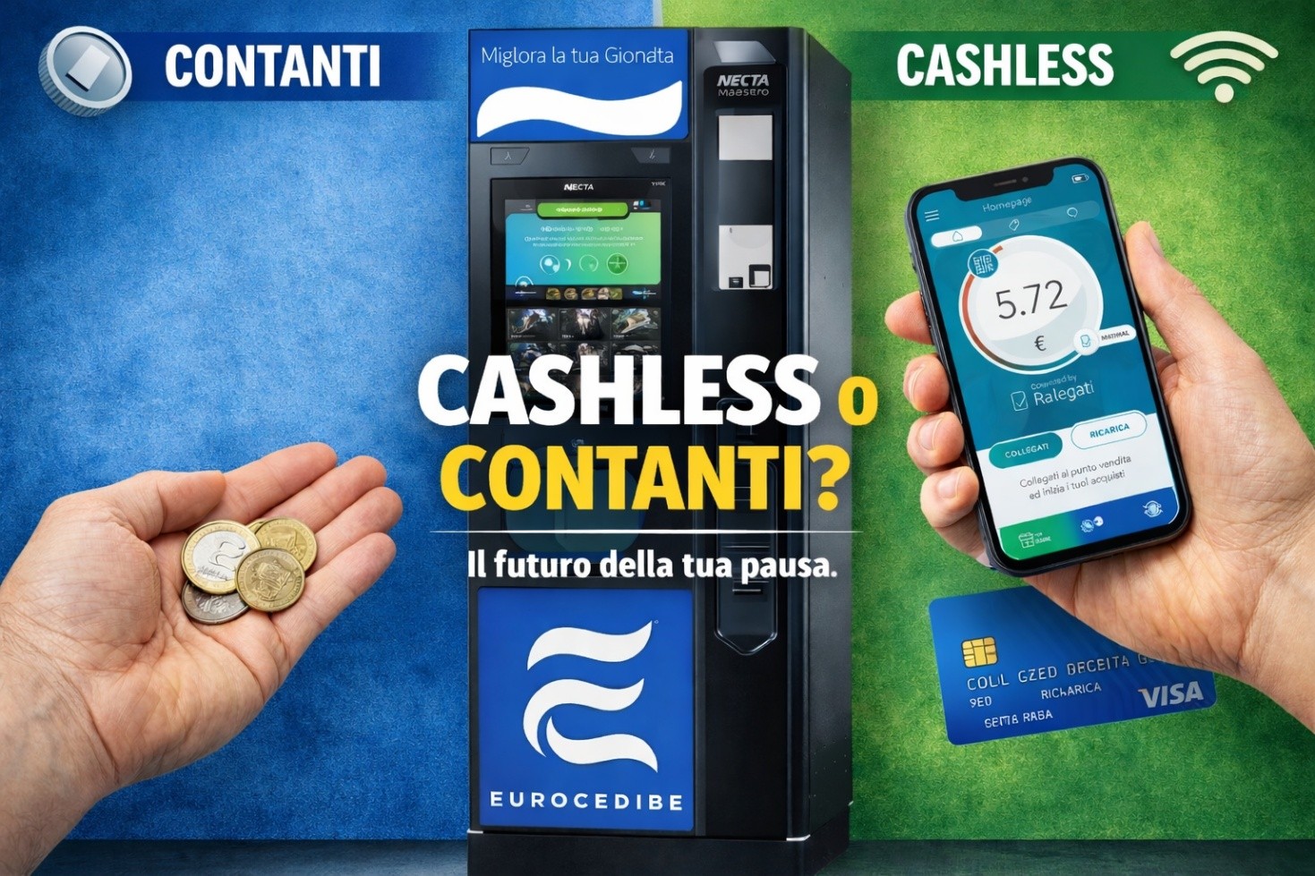 🚀 Cashless o contanti? Ora puoi scegliere.
Nel mondo dei distributori automatici, la vera innovazione è offrire libertà.
Abbiamo introdotto sistemi di pagamento digitali e una nostra app per rendere la pausa più semplice, veloce e comoda.
Ma le monetine non le abbiamo mai tolte: perché l’innovazione non impone, propone.
📰 Scopri di più nel nostro ultimo articolo
👉 https://www.eurocedibe.it/post/vending-pausa-caffè-e-innovazione-perché-il-sistema-cashless-è-una-scelta-di-libertà
#Eurocedibe #DistributoriAutomatici #DistributoriCaffè
