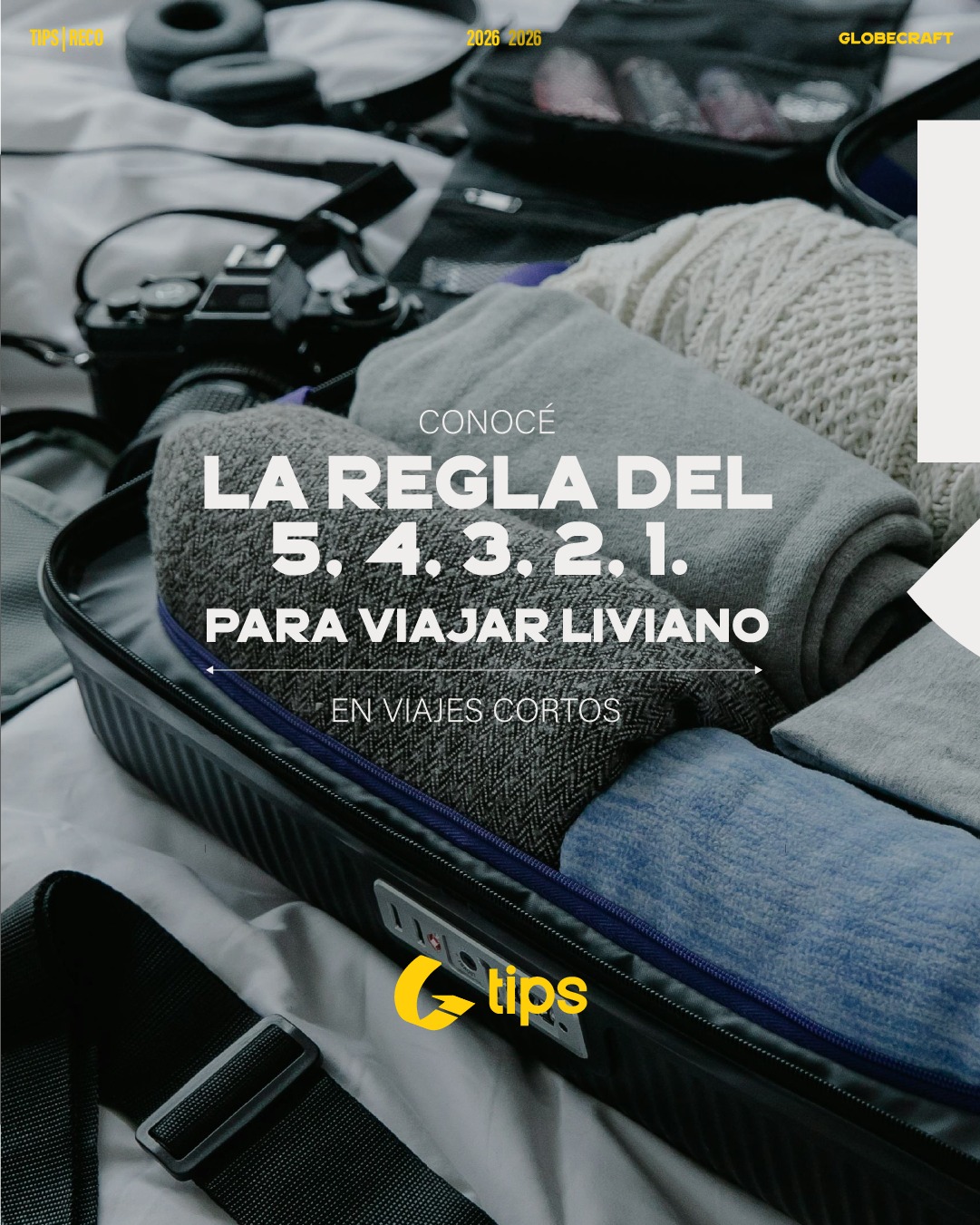 ¿Viajar ligero te resulta complicado?
Con estos tips lograrás prepararte para tu viaje con todo lo que necesitás sin complicarte.
