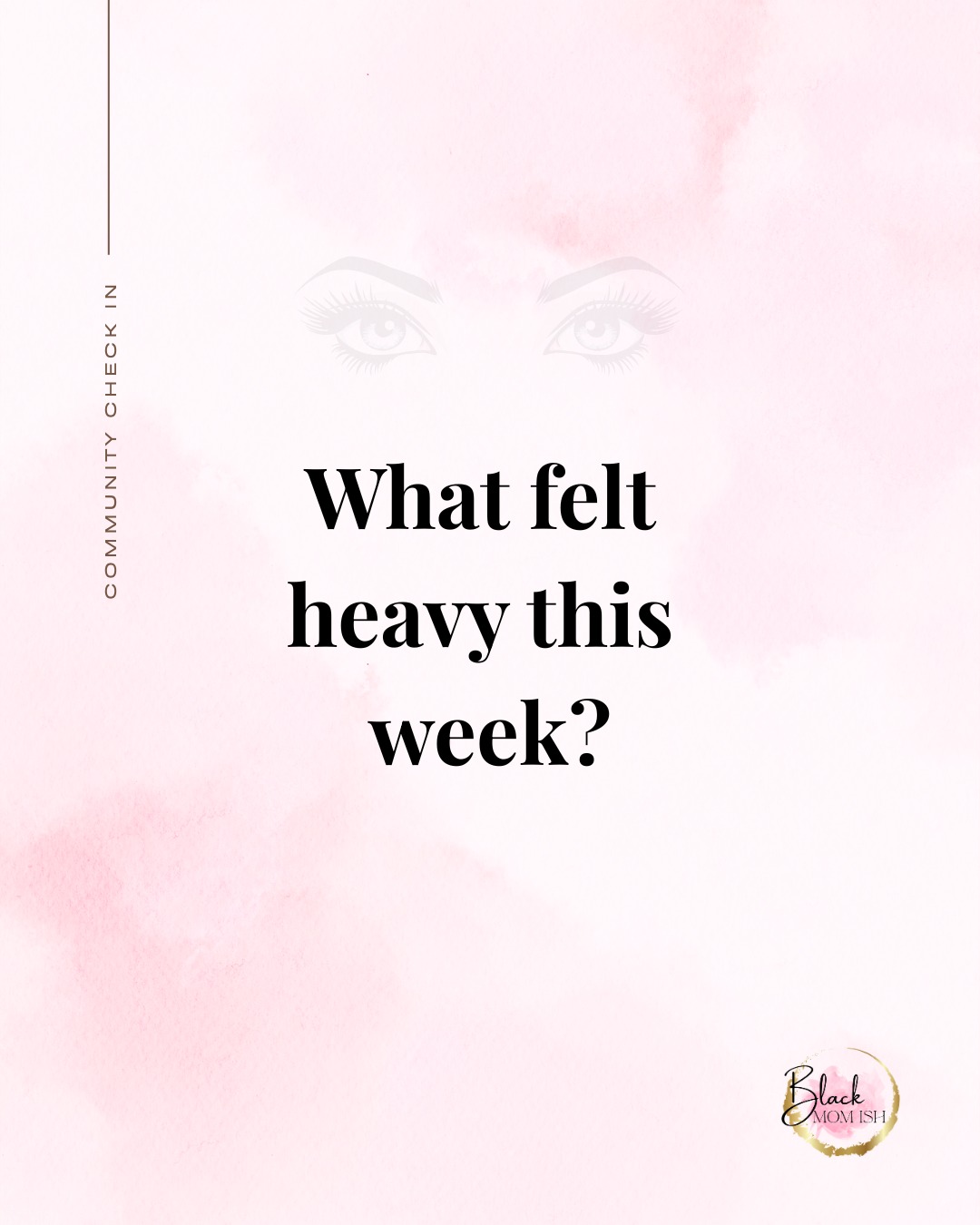 Leave the weight of the week right here. 🤍
Community check-in: What felt heavy for you this week?
It could be something small, or something you haven’t whispered out loud yet. No fixing. No explaining. No judgment.
A word. A sentence. Or just “it was a lot.”
👇🏾 We’re listening, Sis.
#BlackMomIsh #BlackMotherhood #BlackMoms #CommunityCheckIn #SafeSpace #MotherhoodUnfiltered #BlackMentalHealth #SelfCareForMoms #MomGuilt #HealingJustice #BlackMamaMagic #MentalHealthMatters