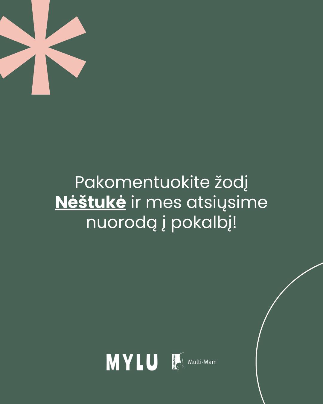 NEDRĄSU KLAUSTI? Nežinia kodėl kai kurie klausimai apie mūsų kūną ar fiziologinius procesus laikomi gėdingais. Todėl greitai apauga įvairiais mitais ir dar didesnėmis baimėmis.
👩🔬Nemokamame pokalbyje medicinos gydytoja, akušerijos ir ginekologijos rezidentė Kauno Klinikose Mantilė Vilkė labai paprastai kalba apie tai, kas neramina gimdyves, atskleisdama, kas gi yra mitai, o kas tikrovė.
👉Pakomenduokite žodį „Nėštukė" ir mes atsiųsime nuorodą į NEMOKAMĄ pokalbį! Visi klausimai apie gimdymą, kurių galbūt gėda paklausti, atsakyti. 😉
#mylu #mylult #nestukesklausimai #motinyste #laukiuosi #pasiruosimasgimdymui #gimdymas #pagalbamamai #tėvystė #motinystė #vaikas #kudikis #vaikas #vaikai #tetis #mama #mylultseminarai #Nėštukėms #Nėštumas #laukiuosi #multimam #multigyn #trimblietuva
