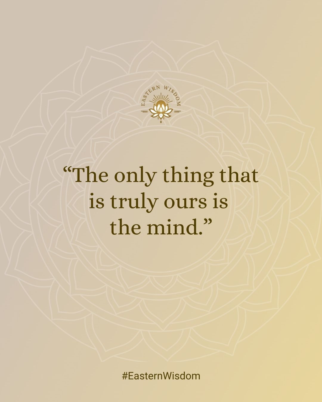 Onze gedachten zijn het enige dat werkelijk van ons is. 🌿✨ Het is in onze geest dat we onze werkelijkheid creëren, de sleutel tot innerlijke vrijheid ligt in hoe we onze gedachten beheersen.
#spiritualcoach #easternwisdom #innerlijkebalans #selfdevelopmentforwomen #taoisme #soulfood #zen #mindsetquotes #mindfulleven #buddhaquotes #boeddhisme #spiritualiteit #yoga