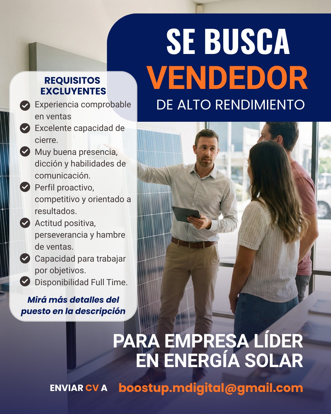 Buscamos al mejor Vendedor!
#presencial
#ofertaLaboral #empleo #Trabajo #ofertaDeTrabajo
En ubicación elegir Córdoba
🌎Link: https://www.boostup-marketingdigital.com/oportunidades-laborales-cordoba-argentina