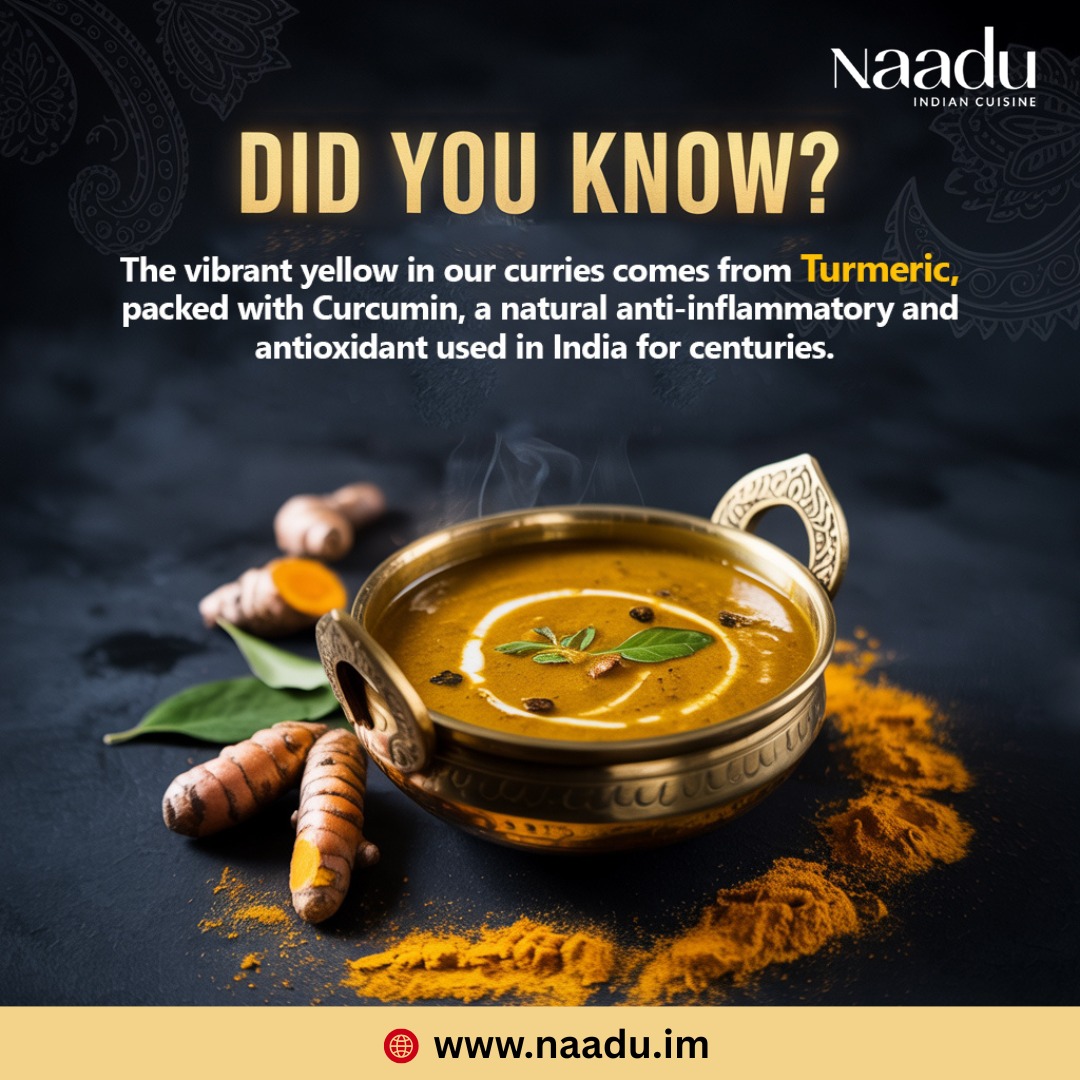 At Naadu, flavour and wellness go hand in hand.
Turmeric Magic: The golden hue in our curries comes from Curcumin, known for its anti-inflammatory and antioxidant properties.
The Naadu Touch: We source only premium turmeric to ensure every dish is as healthy as it is tasty.
Experience Indian cuisine that delights your taste buds while caring for your body.
https://www.naadu.im/
#NaaduIm #IndianCuisine #TurmericPower #CurcuminBenefits #HealthyEating #FlavoursOfIndia #DouglasIsleOfMan #FoodFacts #AuthenticIndianFood #SpiceAndHealth