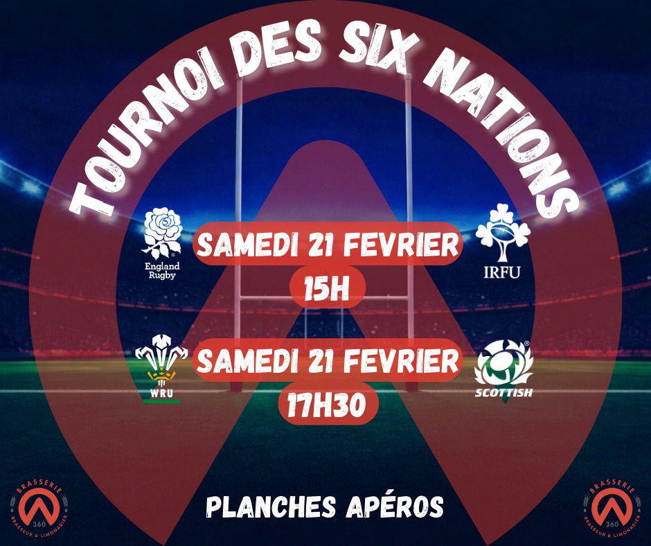 Troisième semaine du tournoi des 6 nations !🏉
Diffusion en direct des matchs sur écran géant, bières fraiches, planches apéros et bonne ambiance!🍻 #bierebio #biere #limonadeartisanale #cratr #brasserie360 #volcapic #volcatea #biereartisanale #cantal #SixNations2026