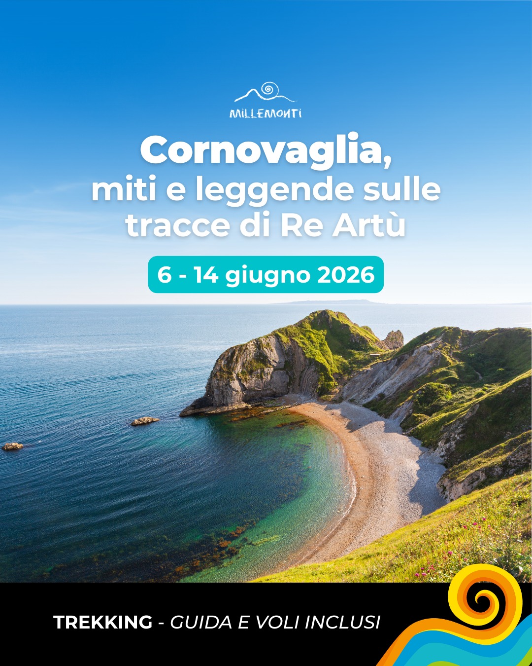 Se ami l’escursionismo e desideri esplorare le meraviglie naturali della #CORNOVAGLIA, questo viaggio è perfetto per te! 🇬🇧🌿🌊
Inizieremo da #Bath, tra terme romane e l’eleganza georgiana, per poi tuffarci con trekking leggendari tra #Tintagel, con il suo castello a picco sul mare, e il pittoresco porticciolo di #PortIsaac, tra spiagge dorate e sentieri ventosi a #SaintIves, fino alle scogliere di #LandsEnd e alla verde Penisola di #Lizard 🪄🏰
Cammineremo anche sulle acque, fino alla misteriosa isola-fortezza di St Michael’s Mount! Tra il suggestivo borgo marinaro di #Polperro e le brughiere e i cavalli selvaggi del #Dartmoor, il viaggio culmina nell’enigma dei monoliti di #Stonehenge e nella maestosità di Salisbury ⛵🐴
✅ SOLO CON MILLEMONTI:
✍🏼 1 VIAGGIO CON TREKKING ESCLUSIVI CREATI SU MISURA SOLO PER TE, 3 anime forti in un solo itinerario: città storiche, coste estreme, brughiera incantata
🥾 Una GUIDA PROFESSIONISTA DALL'ITALIA e l'esperienza di numerosi viaggi in Cornovaglia per farti conoscere tappe “da intenditori”
🌊 Una SELEZIONE DEI LUOGHI PIÙ SUGGESTIVI della Sud-Ovest inglese: Bath georgiana, Cornovaglia nord e sud, la costa sud del Devon, l’interno selvaggio del Dartmoor, la chiusura simbolica con Stonehenge e Salisbury
🚀 Unisciti a MilleMonti e vivi la Cornovaglia con un itinerario unico ed esclusivo!
I posti sono limitati!
👉🏼 Scopri di più su www.millemonti.it!
#millemonti #outdoors #trekking #viaggiare #viaggi #viaggio #vacanza #vacanze #viaggiotrekking #vacanzedigruppo #viaggiodigruppo
@sportlandweb_ @kayland_official @rockexperienceofficial @guidealpinelombardia @guidealpine_italiane